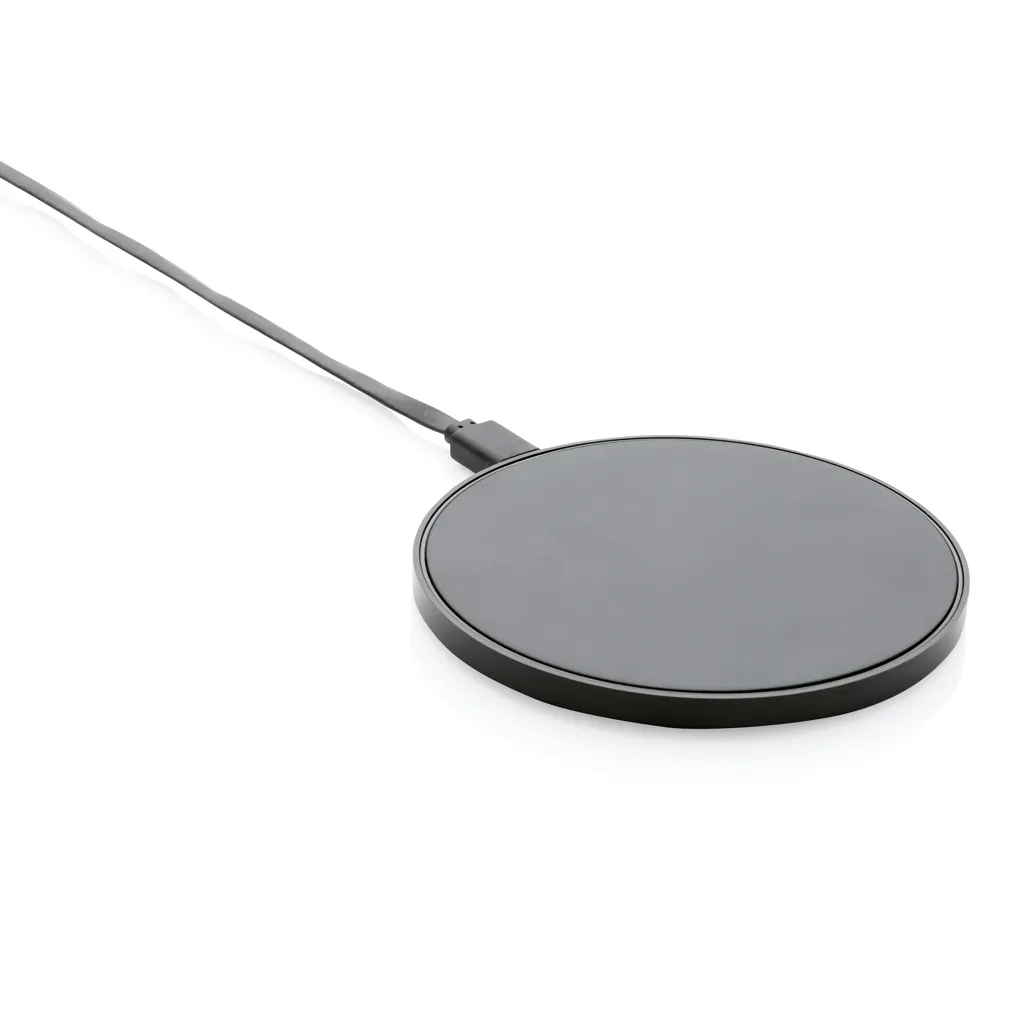 10W Wireless Charger aus RCS Standard recyceltem Kunststoff, schwarz – Bild 2
