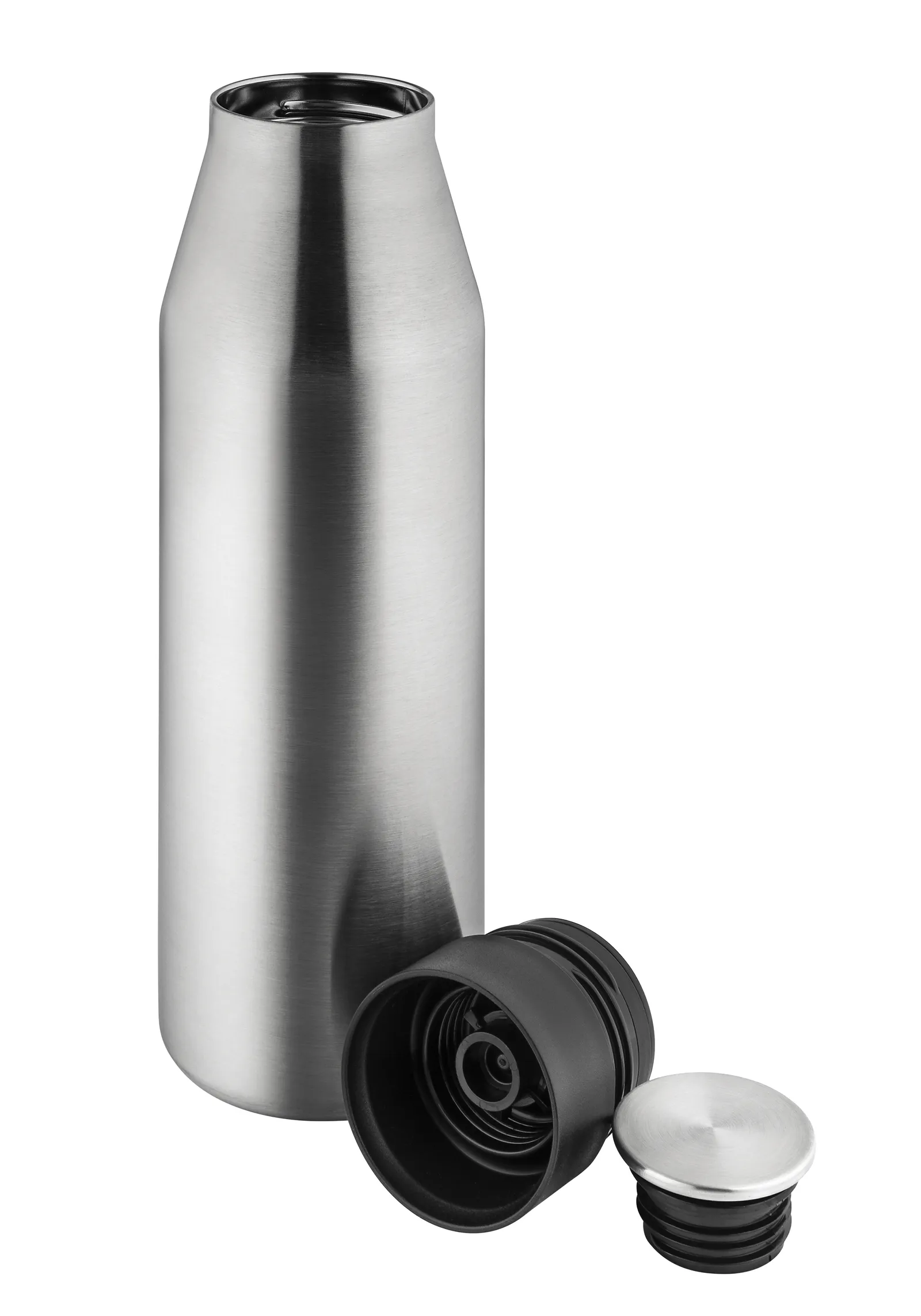 Thermoflasche "Click'n Go", silber – Bild 3