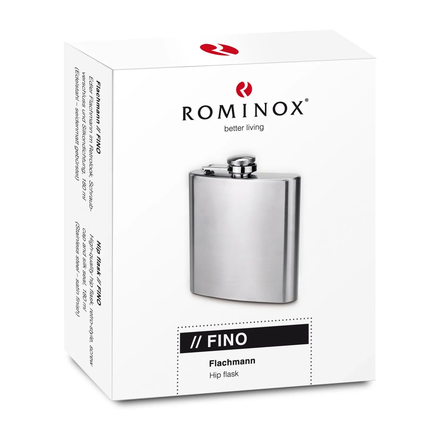 ROMINOX® Flachmann // Fino, silber – Bild 3