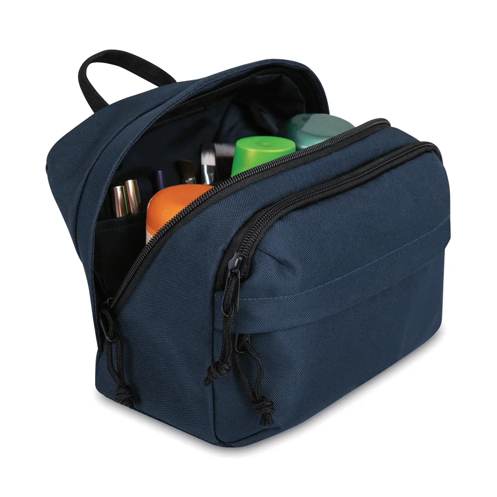 Renew AWARE™ rPET Kosmetiktasche, navy blau – Bild 2