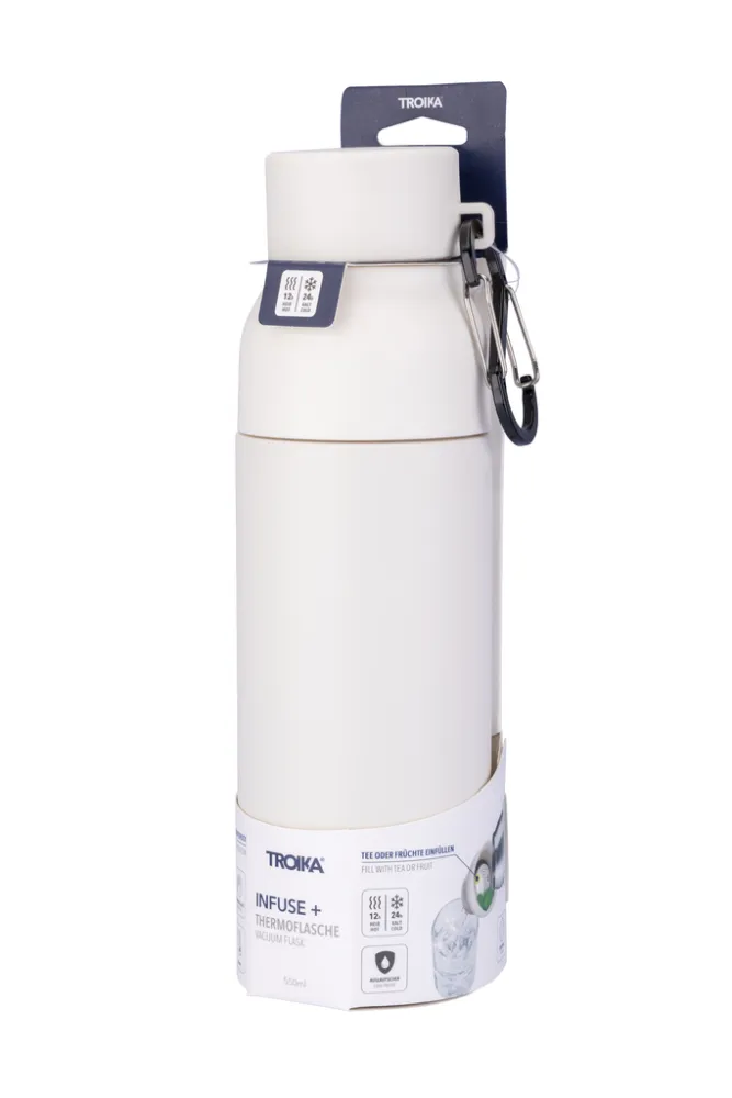 Thermoflasche INFUSE+ schwarz/weiß, schwarz/weiß – Bild 7