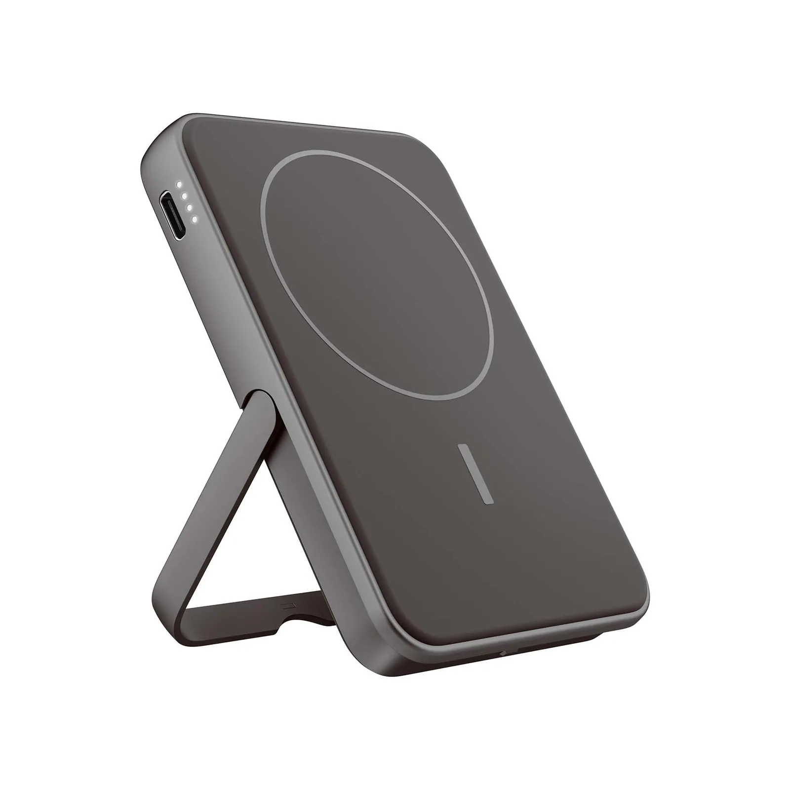 Fresh 'n Rebel Magnetische kabellose Powerbank 5000 mAh, Sturmgrau – Bild 5