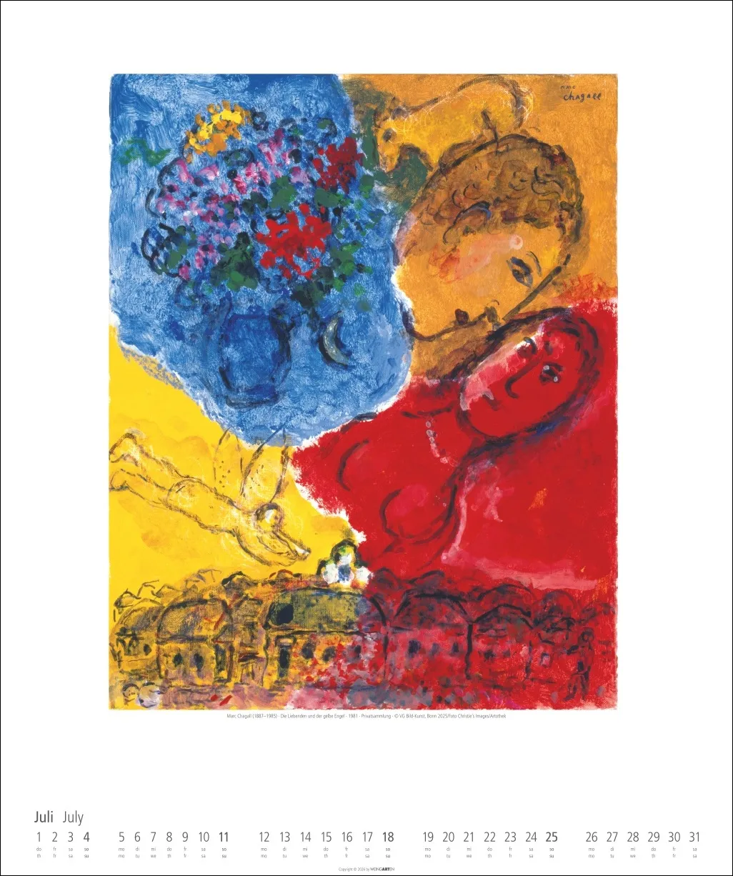 Marc Chagall Wandkalender 2027 – Bild 8