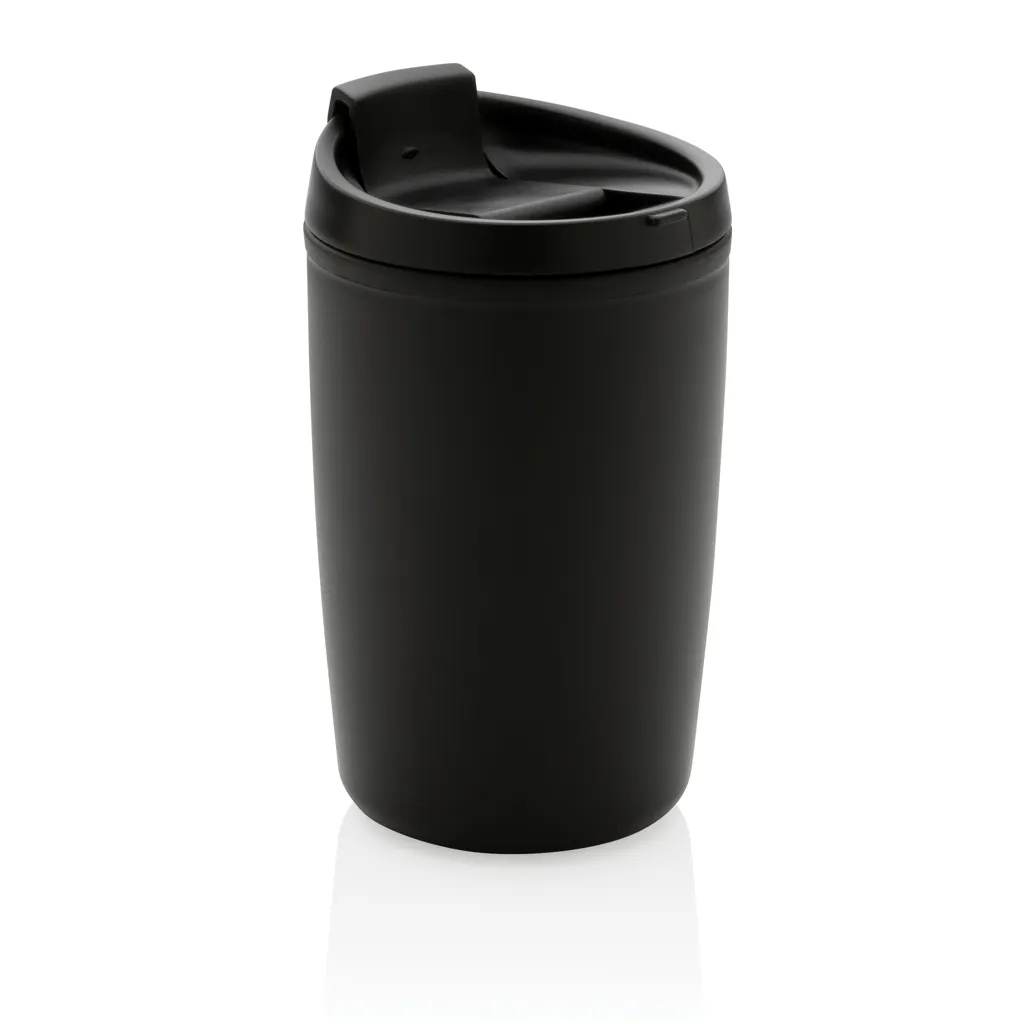 GRS recycelter PP-Becher mit Flip-Deckel, schwarz – Bild 3