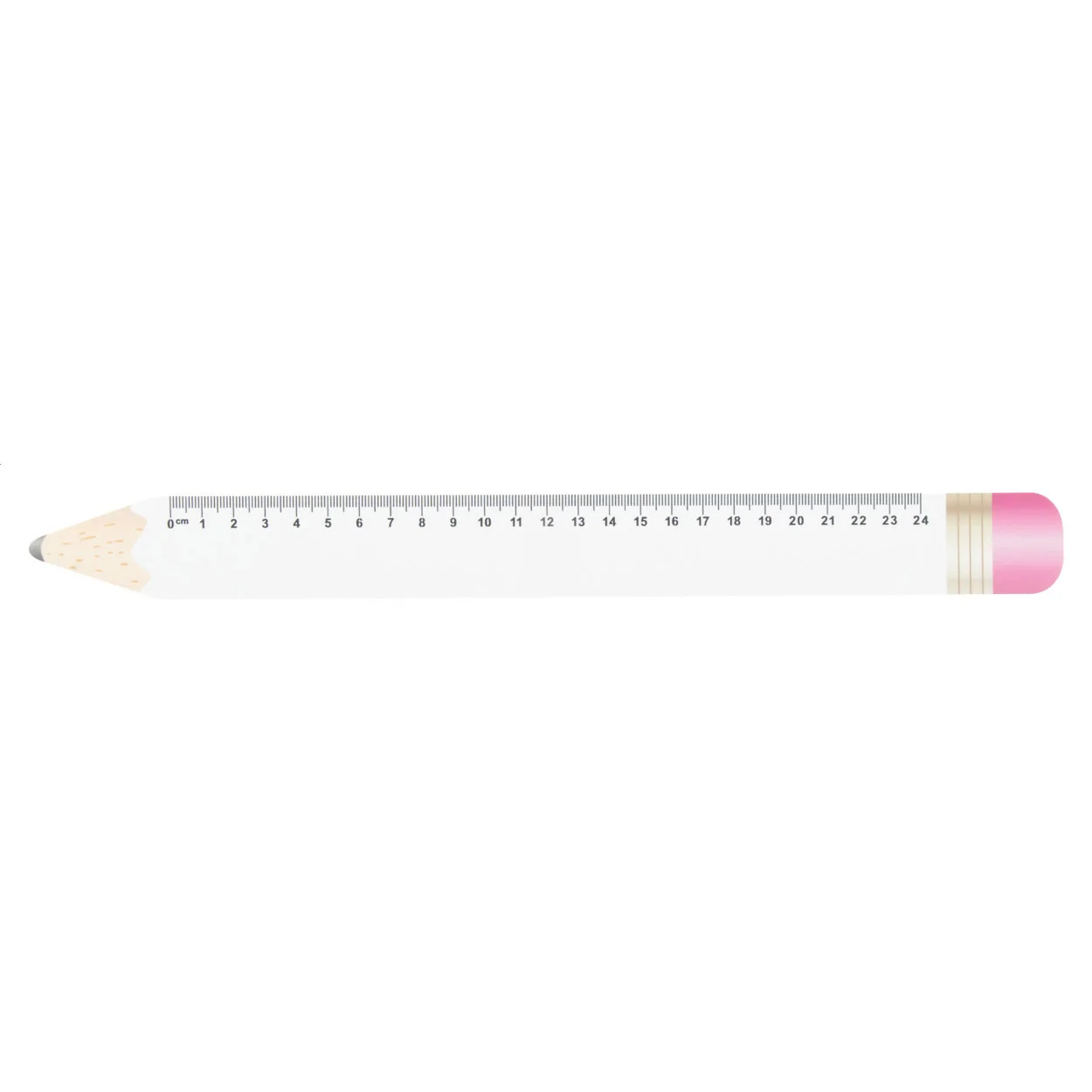 24 cm Lineal, Bleistift Sharpy 24, weiß – Bild 2
