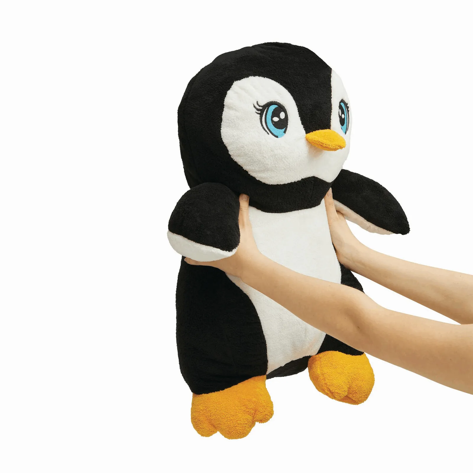 SKIPPER - Großer Plüsch-Pinguin schwarz, weiß, schwarz, weiß – Bild 4