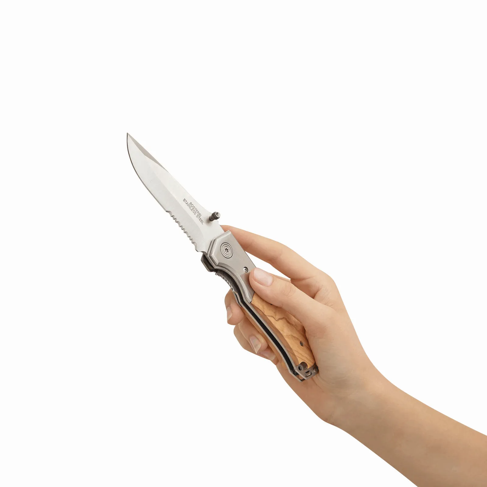 HUNTER - Jagdmesser braun, silber, braun, silber – Bild 5