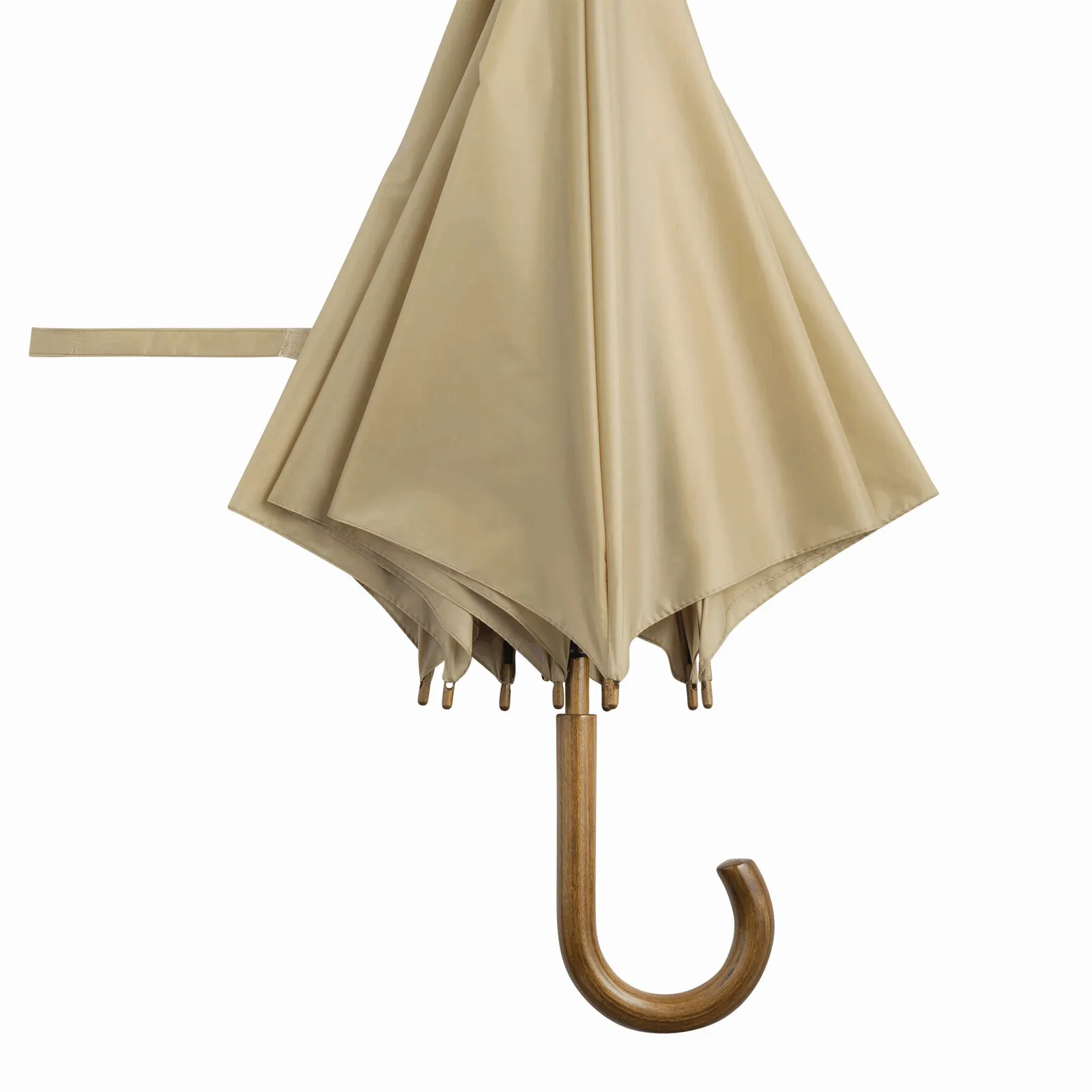 BOOGIE Umbrella, Automatik-Holzstockschirm, beige – Bild 4