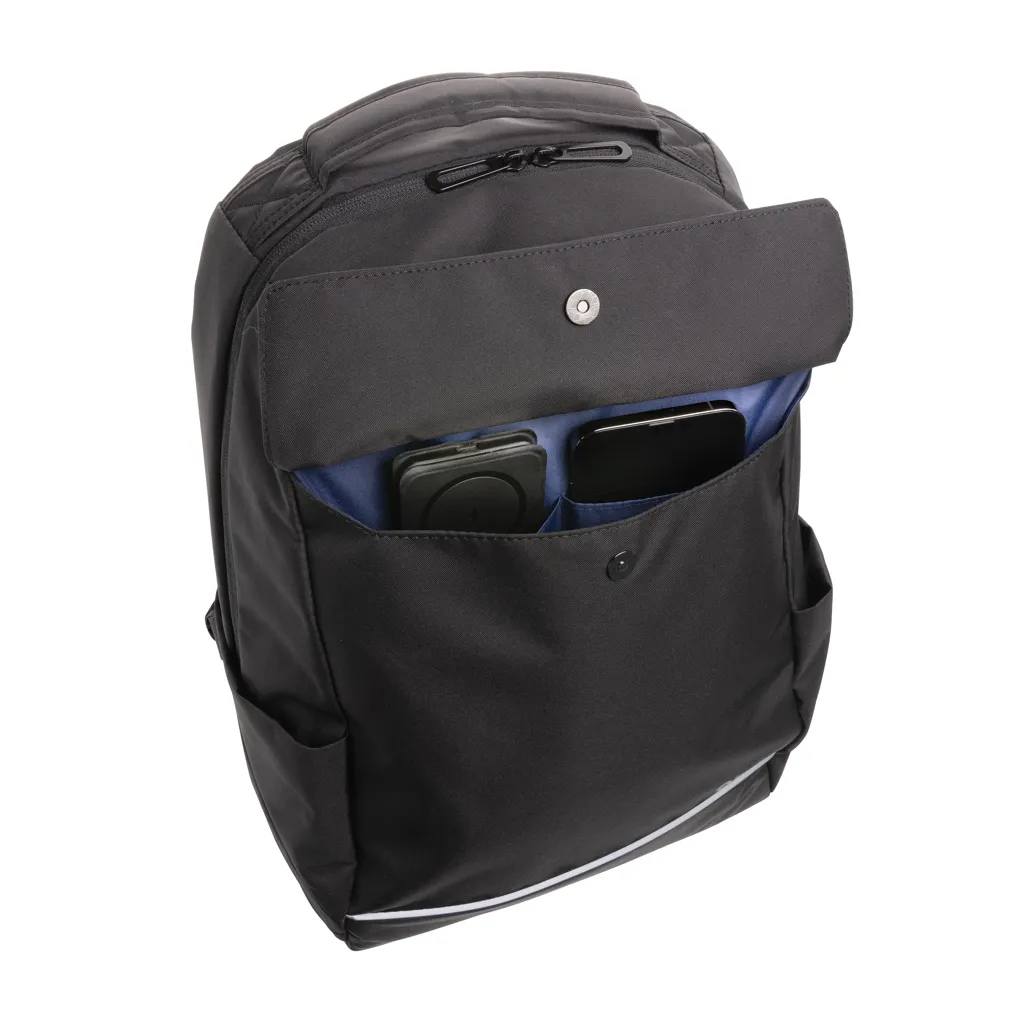 Swiss Peak Brooke AWARE™ 15,6" Laptop-Rucksack aus rPET, schwarz – Bild 8