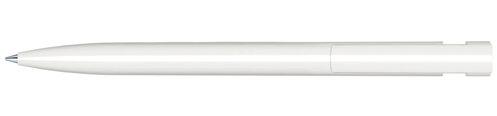 Liberty Polished Druckkugelschreiber, Weiß – Bild 3