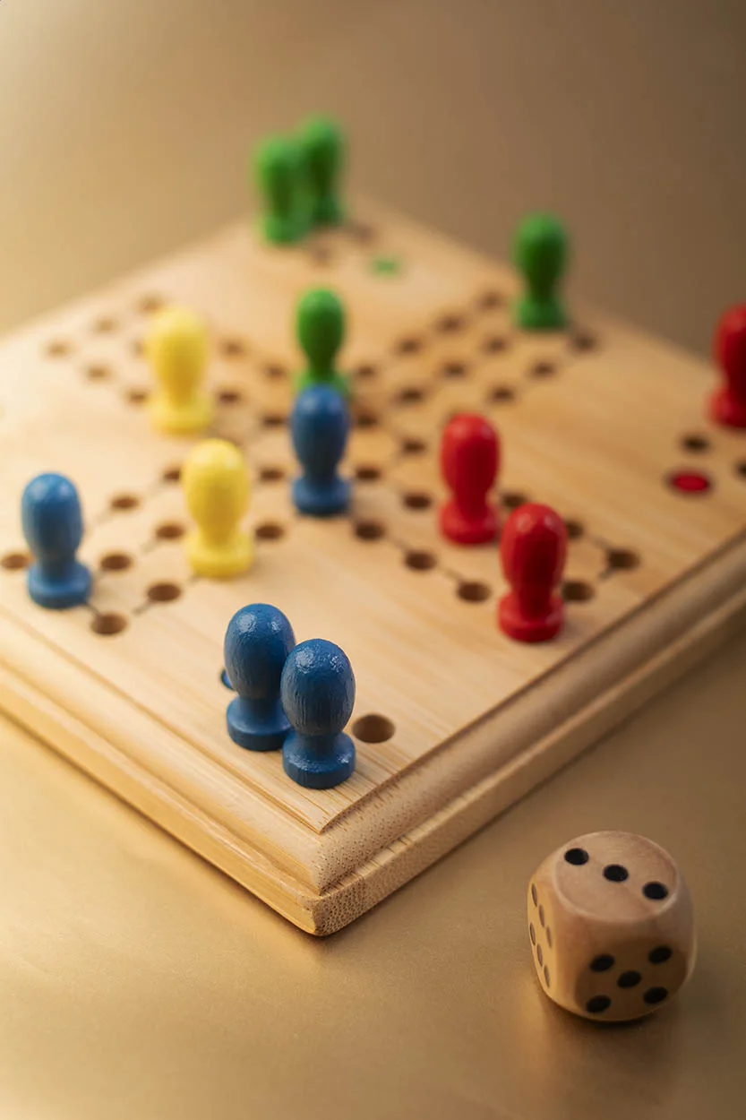 Ludo-Spiel Arcus, natur – Bild 8