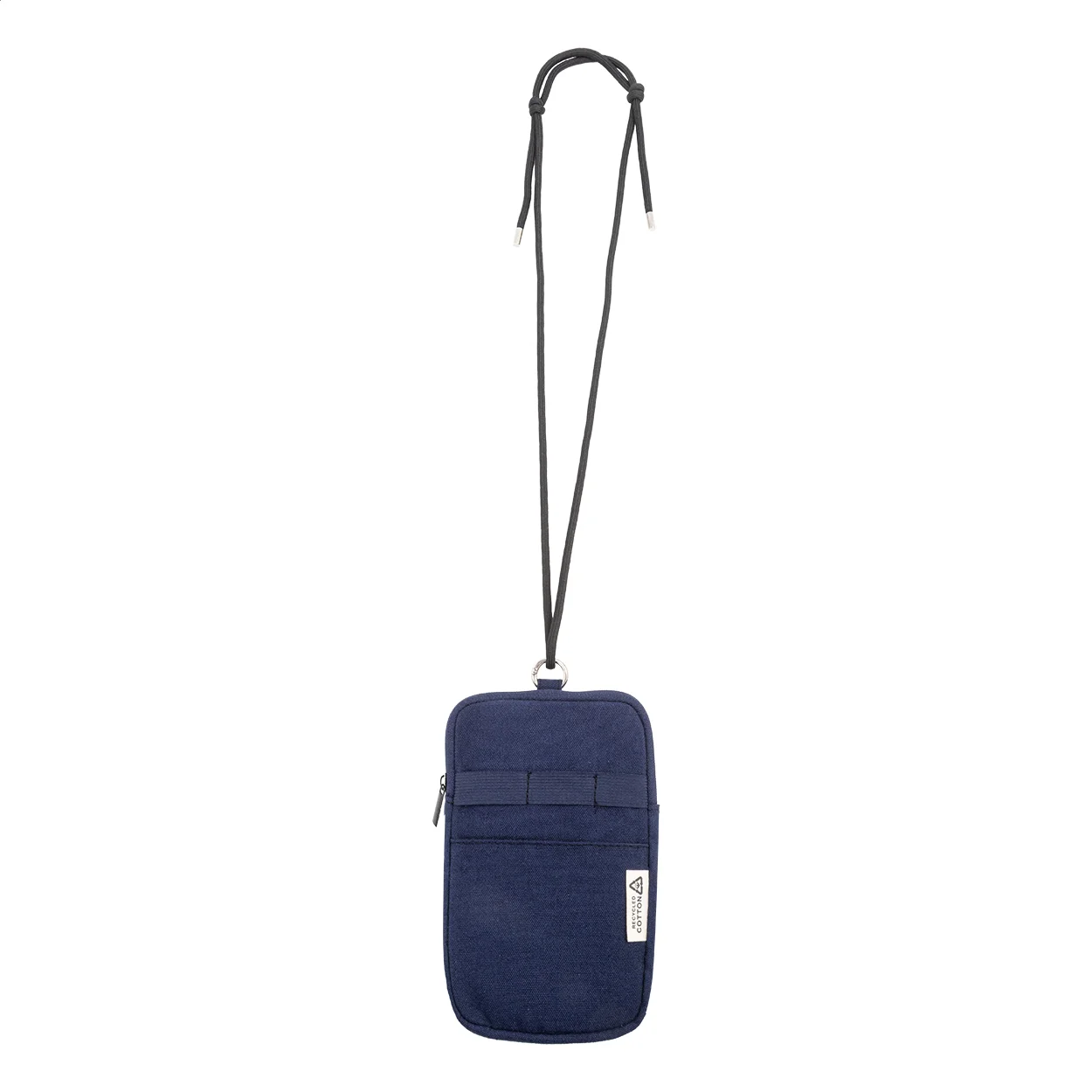 Umhängetasche CanvaFon für Handys aus recyceltem Canvas, blau – Bild 3