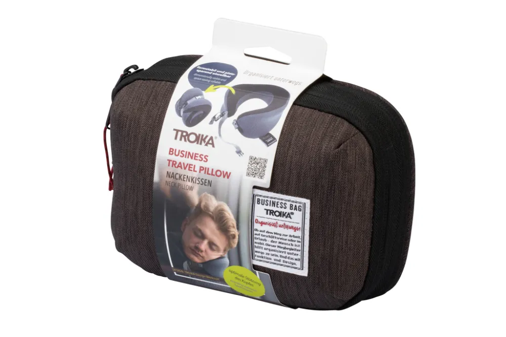 Nackenkissen BUSINESS TRAVEL PILLOW, anthrazit/schwarz – Bild 8