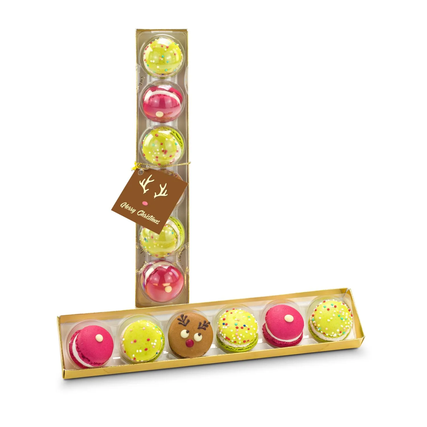 Geschenkset / Präsenteset: Weihnachts-Macarons, grün – Bild 6