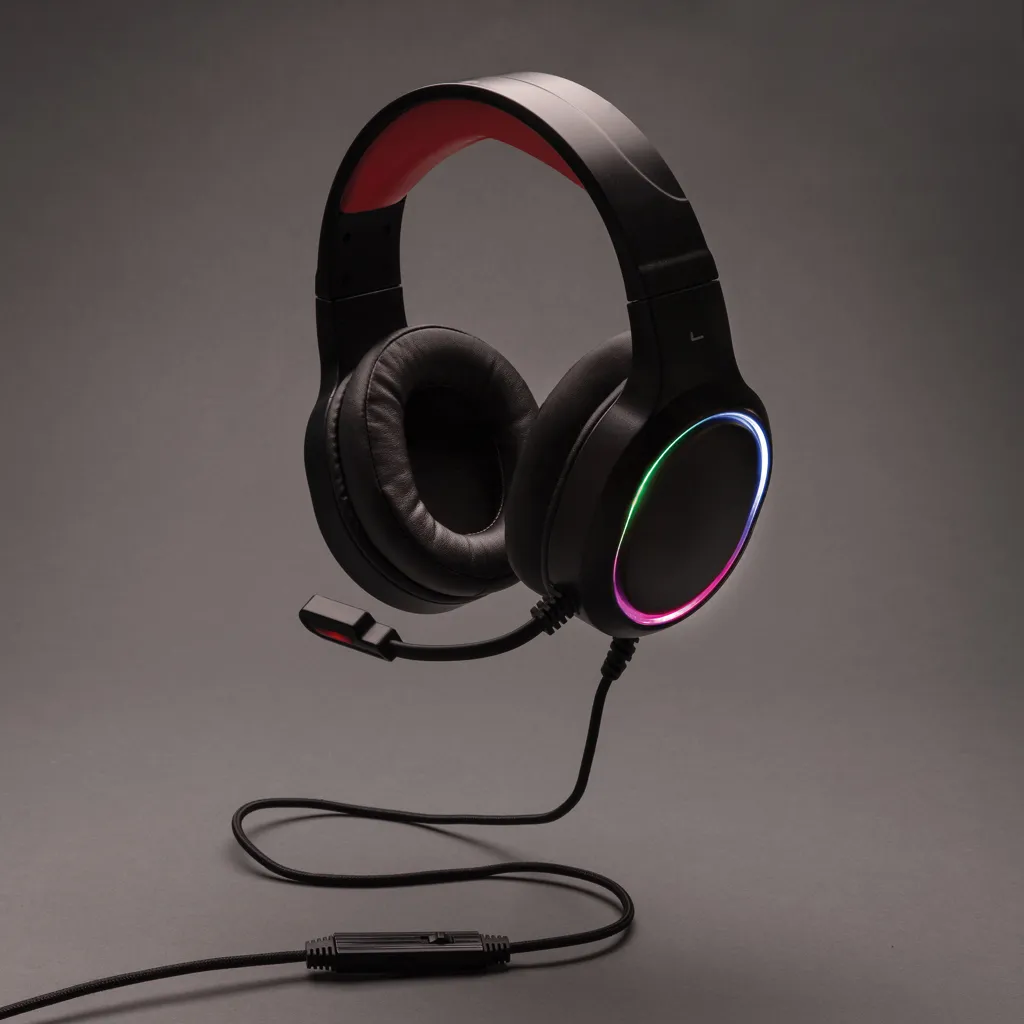 RGB Gaming Headset, schwarz – Bild 6