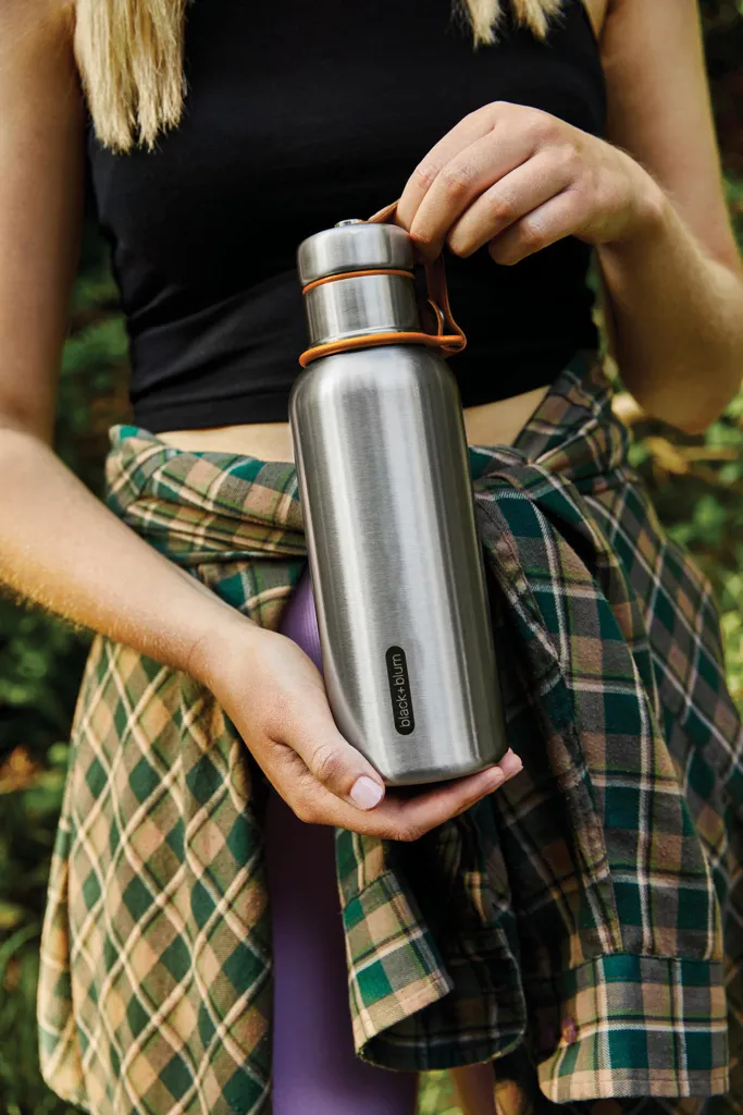 Black+Blum isolierte Wasserflasche klein, 500ml, orange – Bild 8