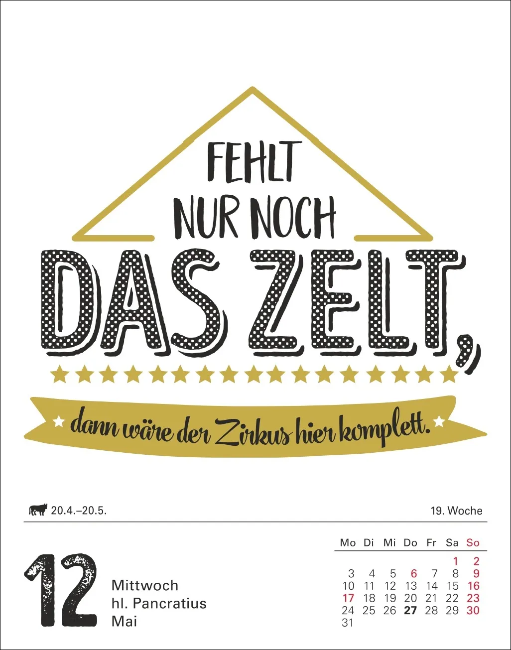 Lange Rede kurzer Gin Tagesabreißkalender 2027 – Bild 11