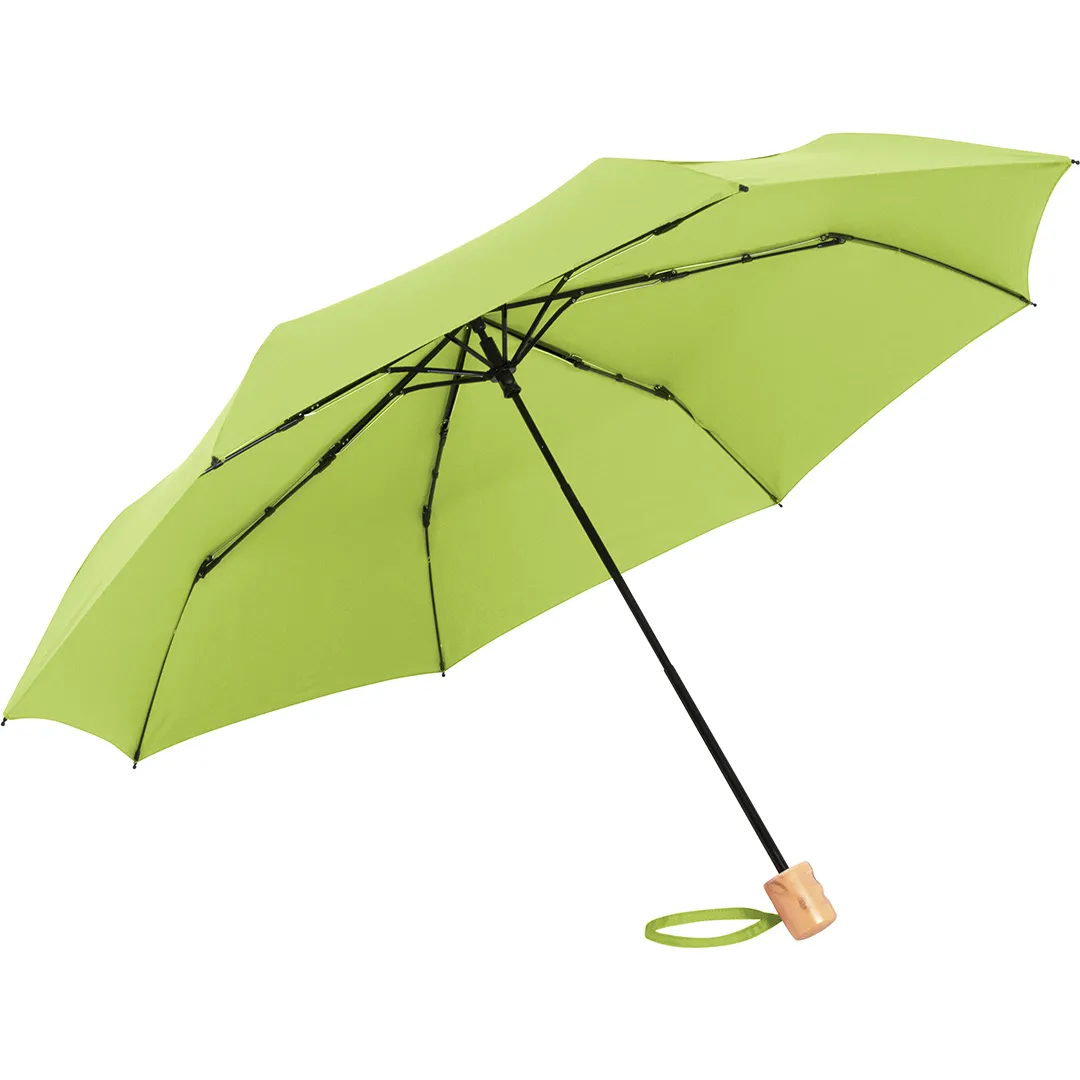 Taschenschirm ÖkoBrella, Ø 98 cm, Länge 26,5 cm, limette wS – Bild 3