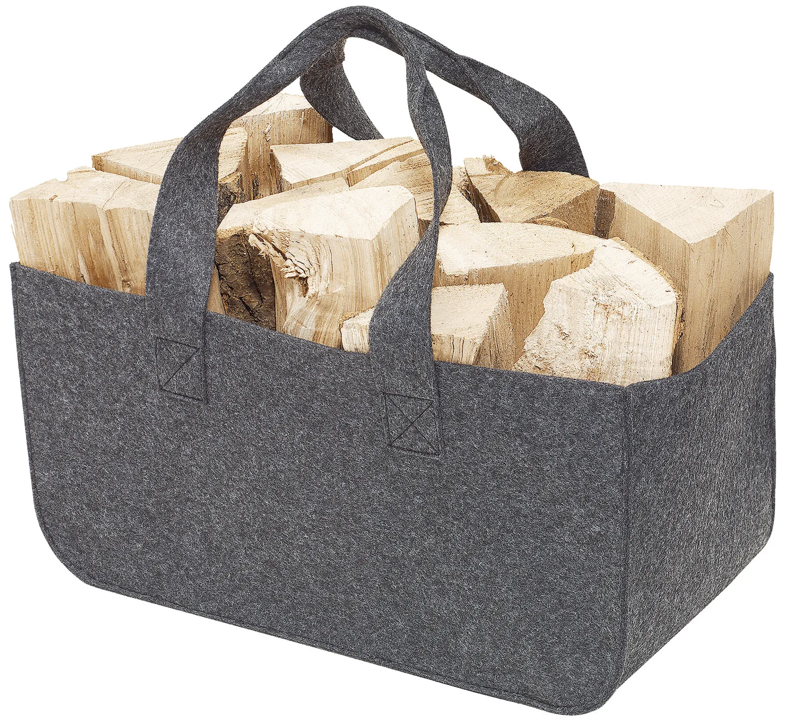 HOMY - Kaminholz-Tasche grau, grau – Bild 7