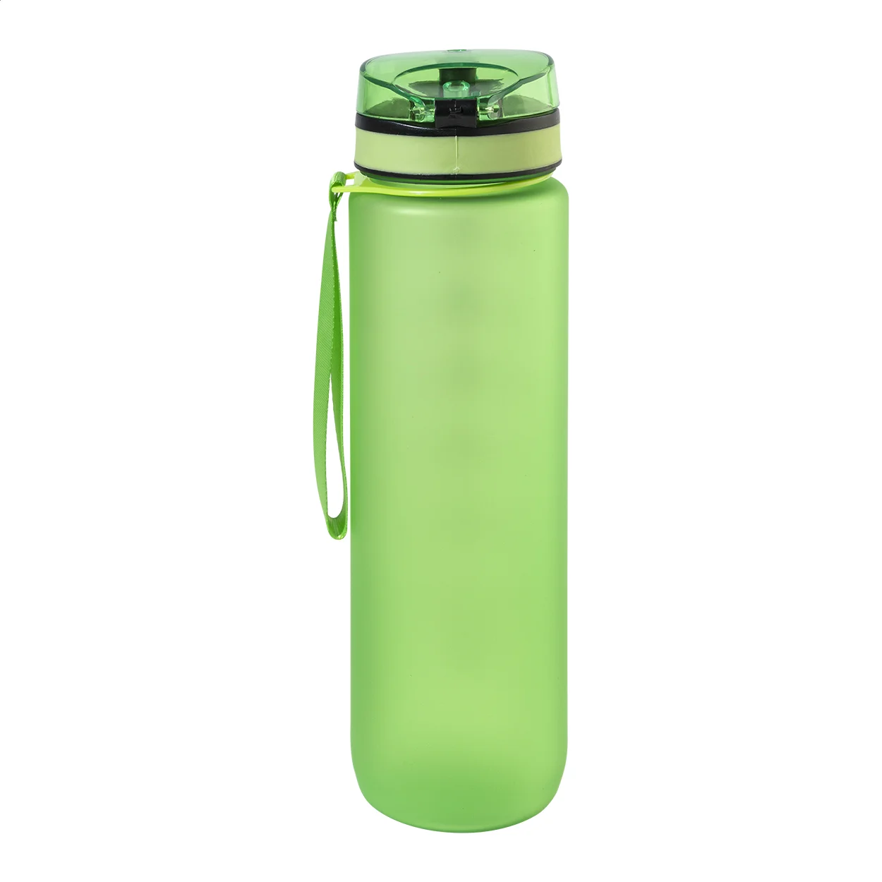 RPET Flasche mit Motivationsanzeige Sipcount, grün – Bild 5
