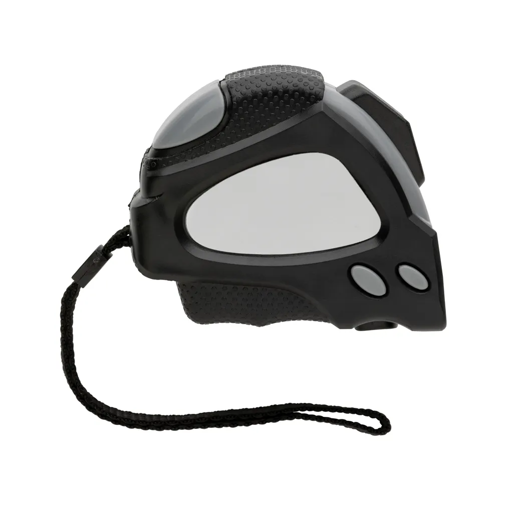 Auto-Stop-Maßband aus recyceltem Kunststoff, 5m/19mm, schwarz – Bild 4
