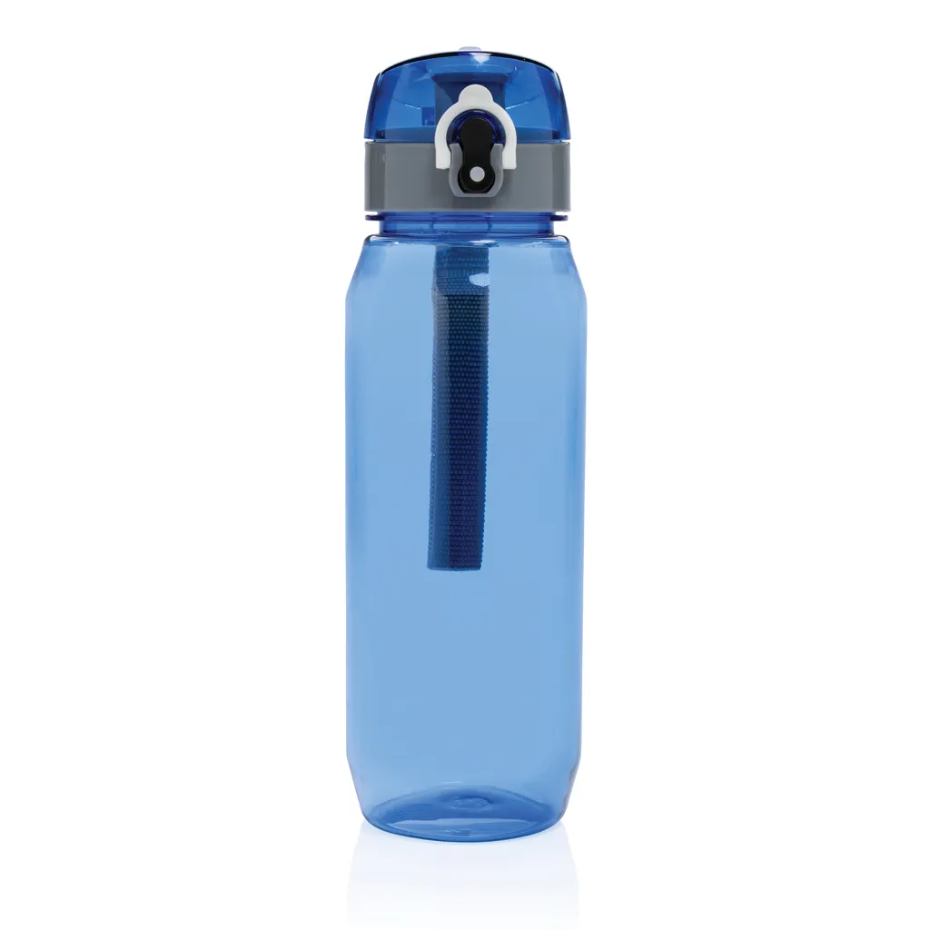 Yide verschließbare Wasserflasche aus RCS rec. PET, 800ml, blau – Bild 2