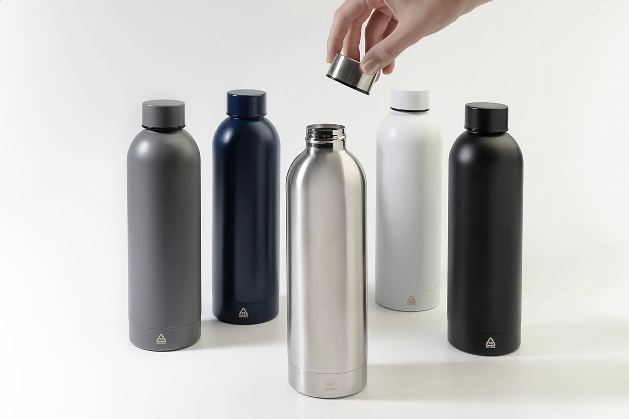 RSS Flasche Pumono XL, silber – Bild 3