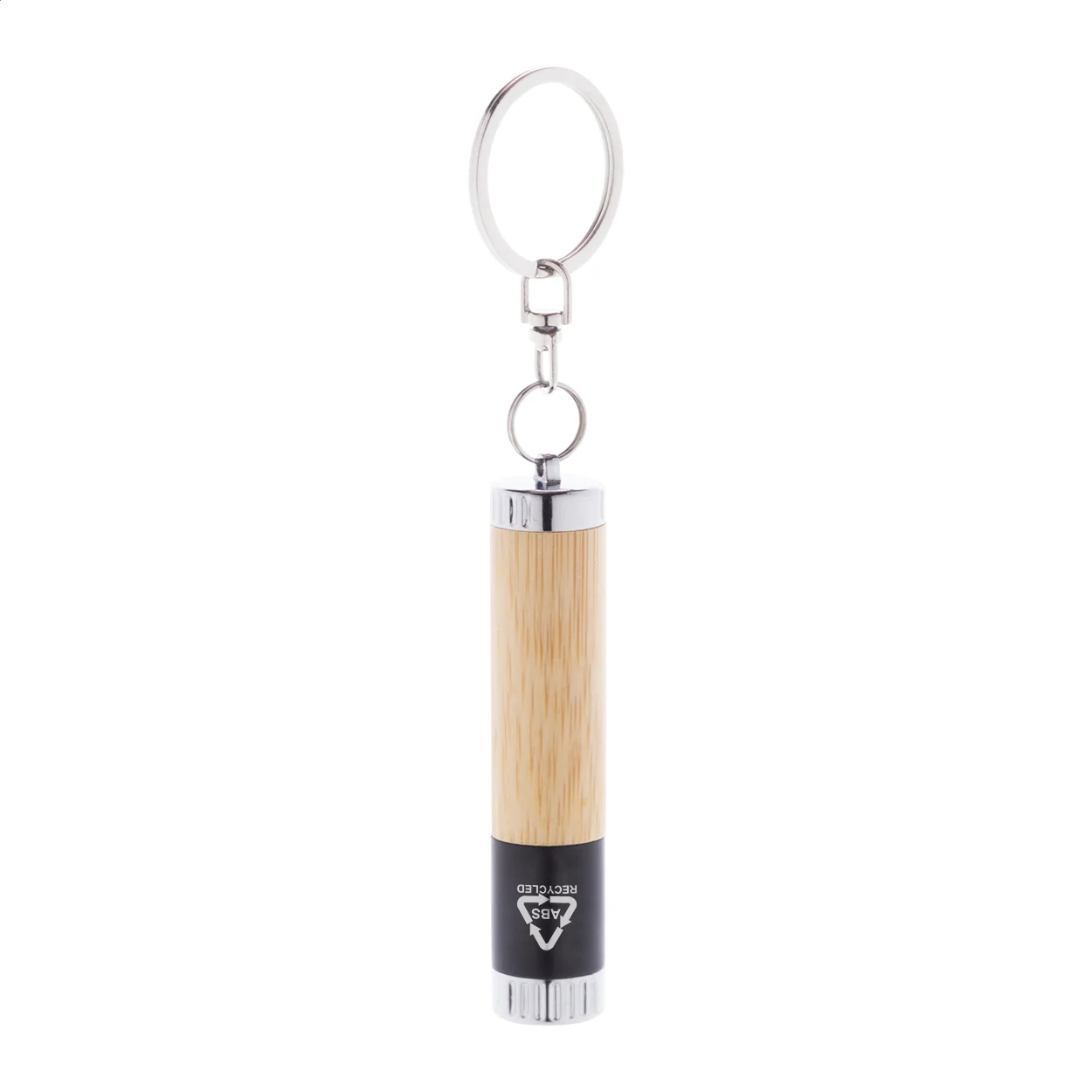 Mini-Taschenlampe Raboo, schwarz, natur – Bild 3