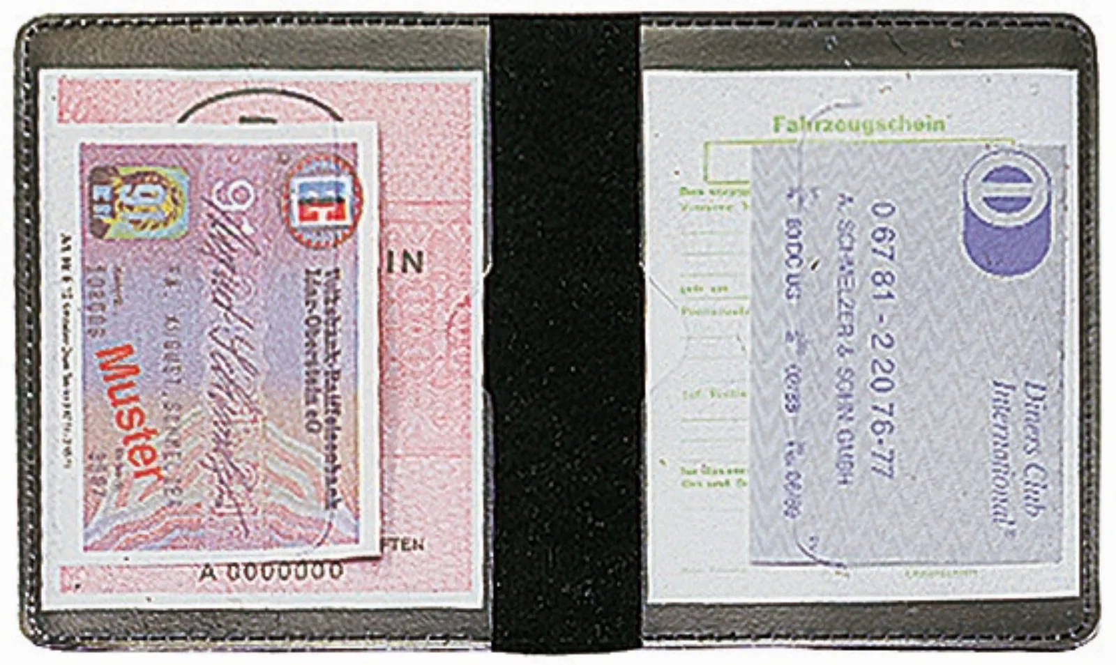 Ausweistasche "LefastoffOffenkantig" schwarz, schwarz – Bild 2