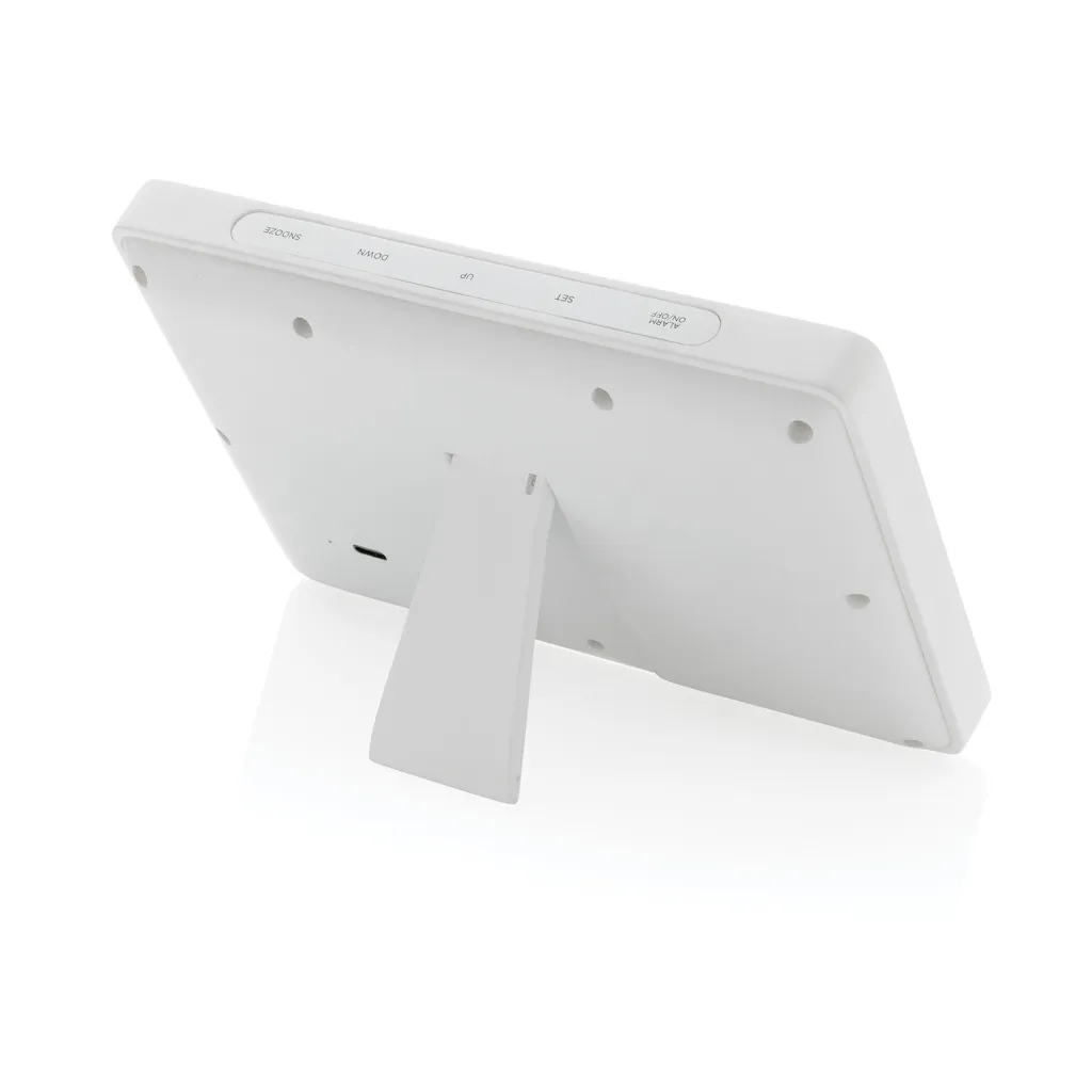 Utah LED-Uhr aus RCS rKunststoff & Bambus, braun – Bild 3
