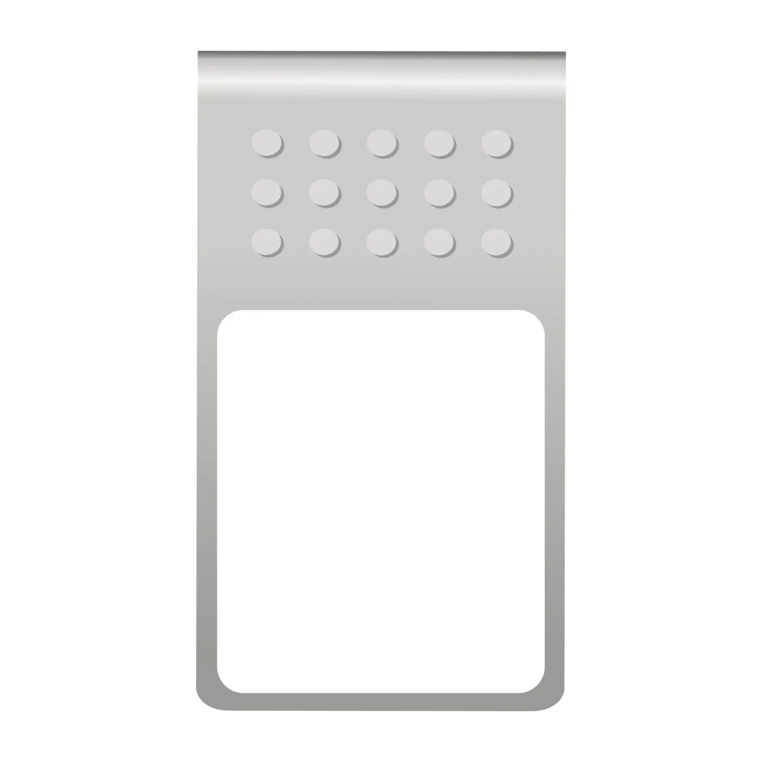ROMINOX® Mehrweg-Büroklammer Straight Clip mit Noppen, idealer Mailingartikel für Dokumente, bis zu 18 Seiten Klemmkraft, silber – Bild 3