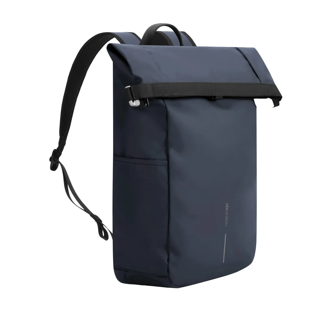 Urban wasserabweisender Anti-Diebstahl Rucksack, navy blau – Bild 5