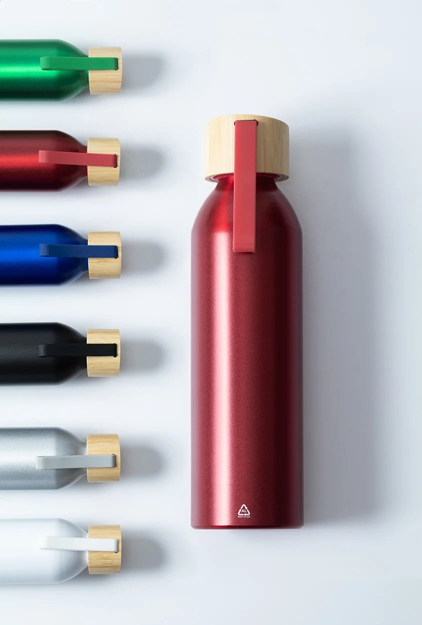 Flasche Ralusip Plus aus recyceltem Aluminium, rot – Bild 6