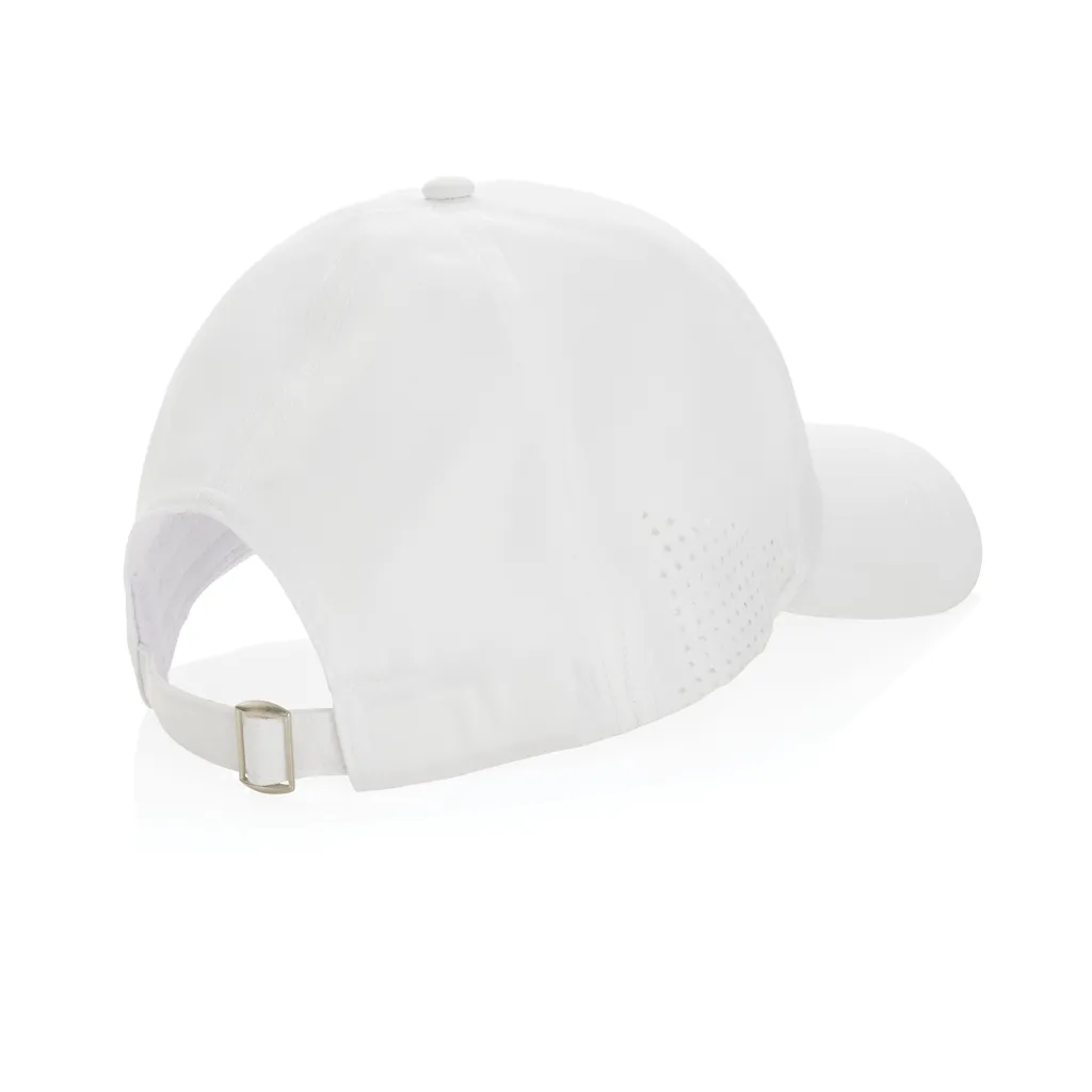 Impact AWARE™ rPET 6-Panel-Sportkappe, weiß – Bild 2