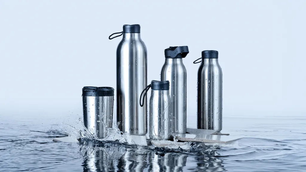 Avira Avior RCS recycelte Stainless-Steel Flasche 500ml, silber – Bild 10