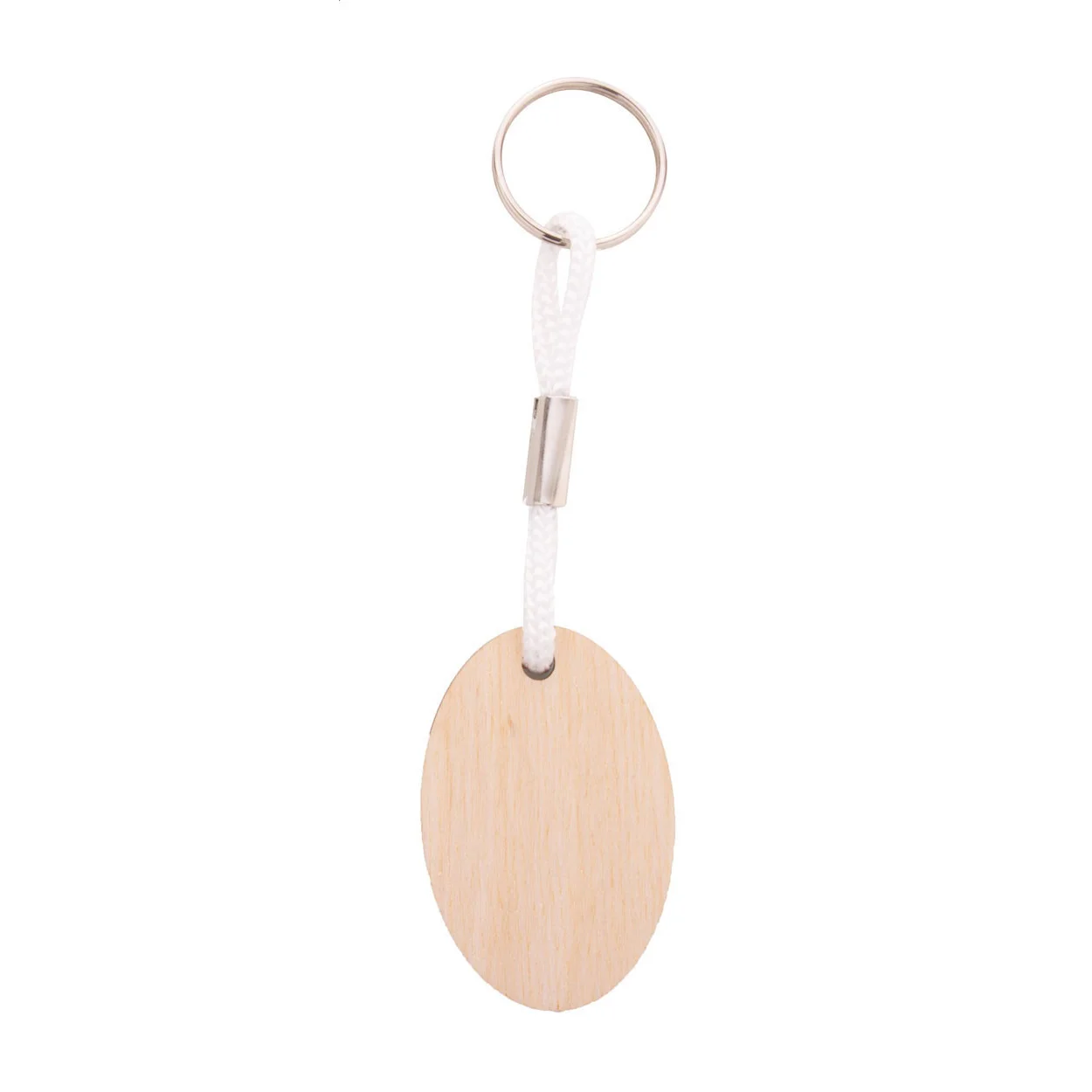 Individueller Schlüsselanhänger Woody Plus B, weiß, natur – Bild 2