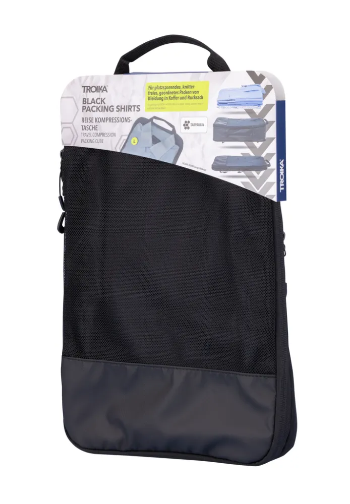 Reise-Kompressionstasche TROIKA BLACK PACKING SHIRTS, schwarz – Bild 8