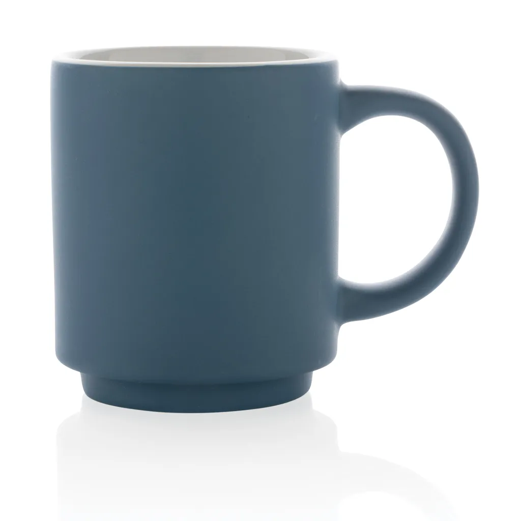 Stapelbare Keramiktasse, 180ml, blau – Bild 2