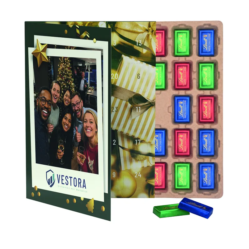 Premium Tisch Adventskalender Flip Cover Eco Hochformat