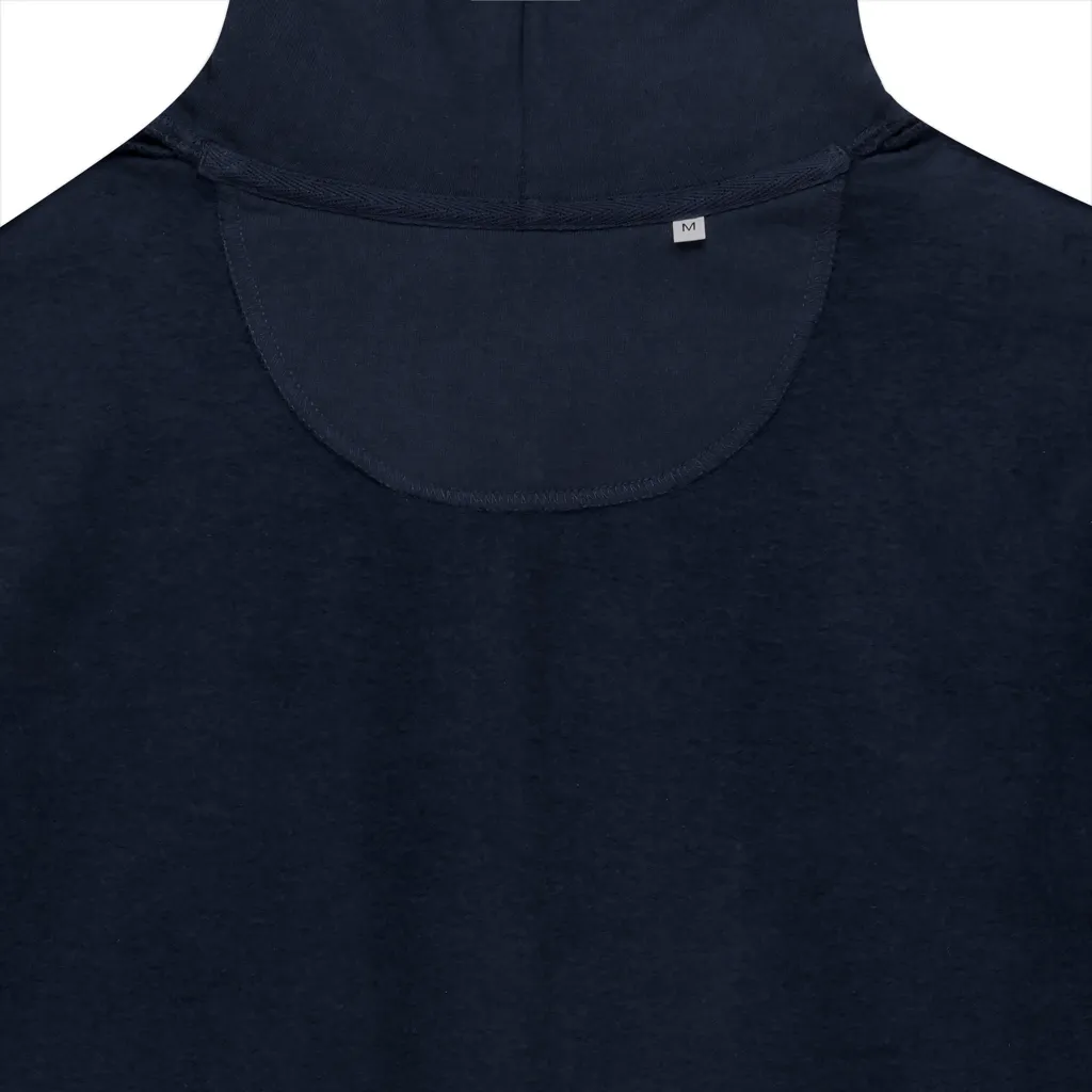 IQONIQ Abisko Zip-Kapuzenpullover aus recycelter Baumwolle, navy blau – Bild 3