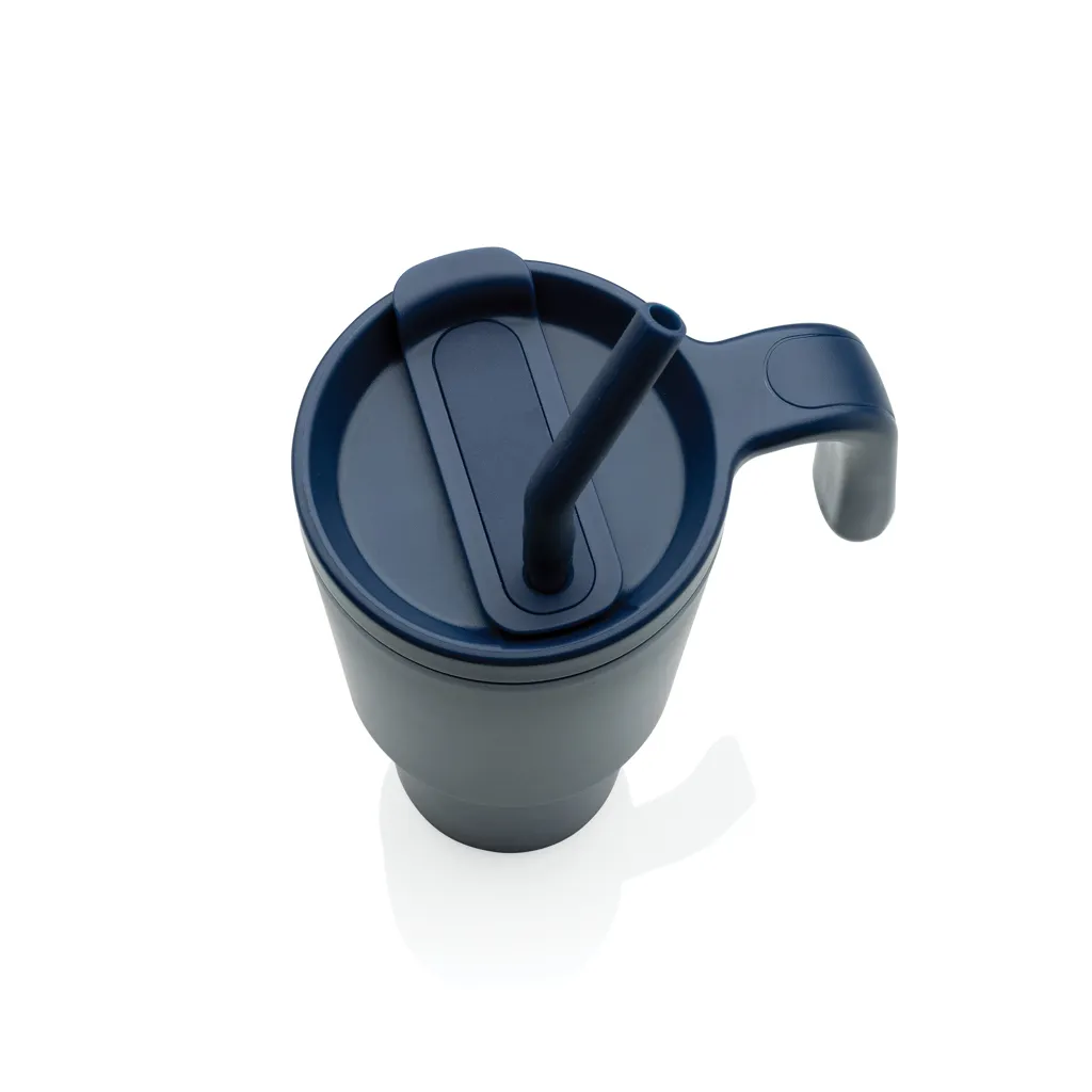 Graphic 360 Becher aus RCS-zertifiziert recyc. Stahl, 900ml, navy blau – Bild 3