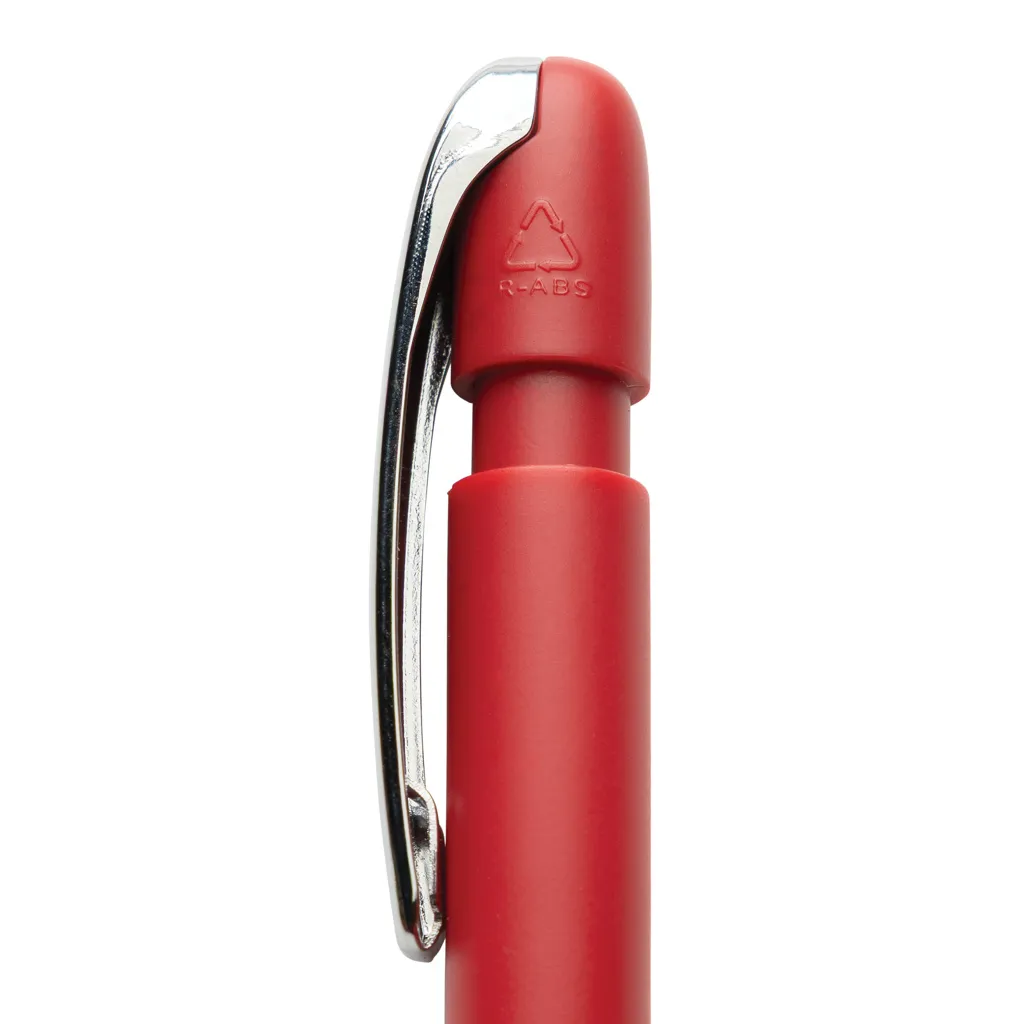 Glide GRS-zertifizierter rABS Stift mit Metallclip, rot – Bild 2
