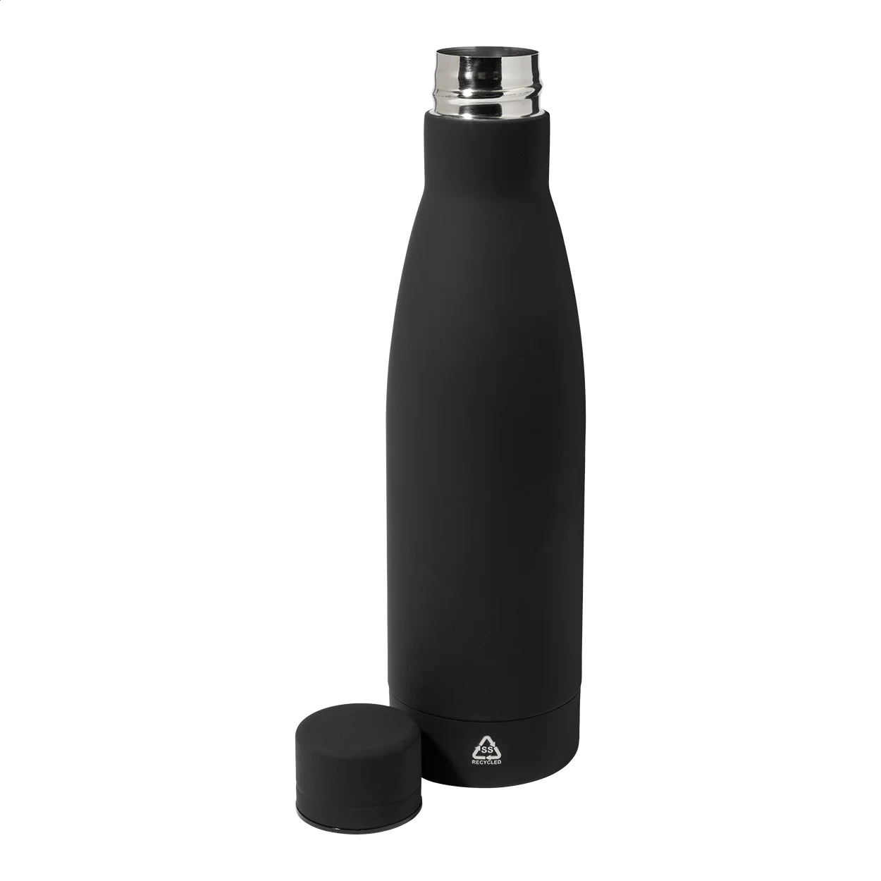 Flasche Rubbar aus recyceltem Edelstahl, schwarz – Bild 2