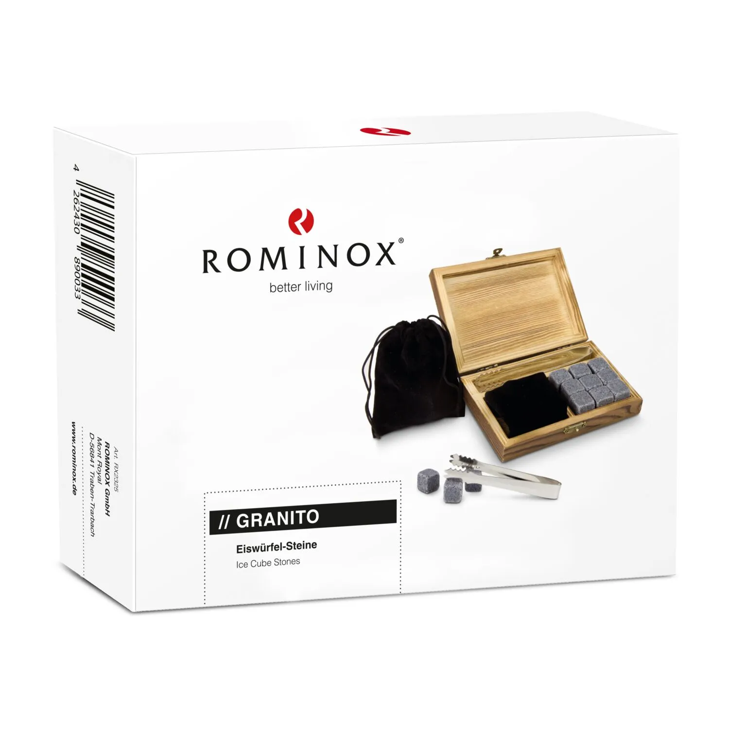 ROMINOX® Eiswürfel-Steine // Granito, grau – Bild 5