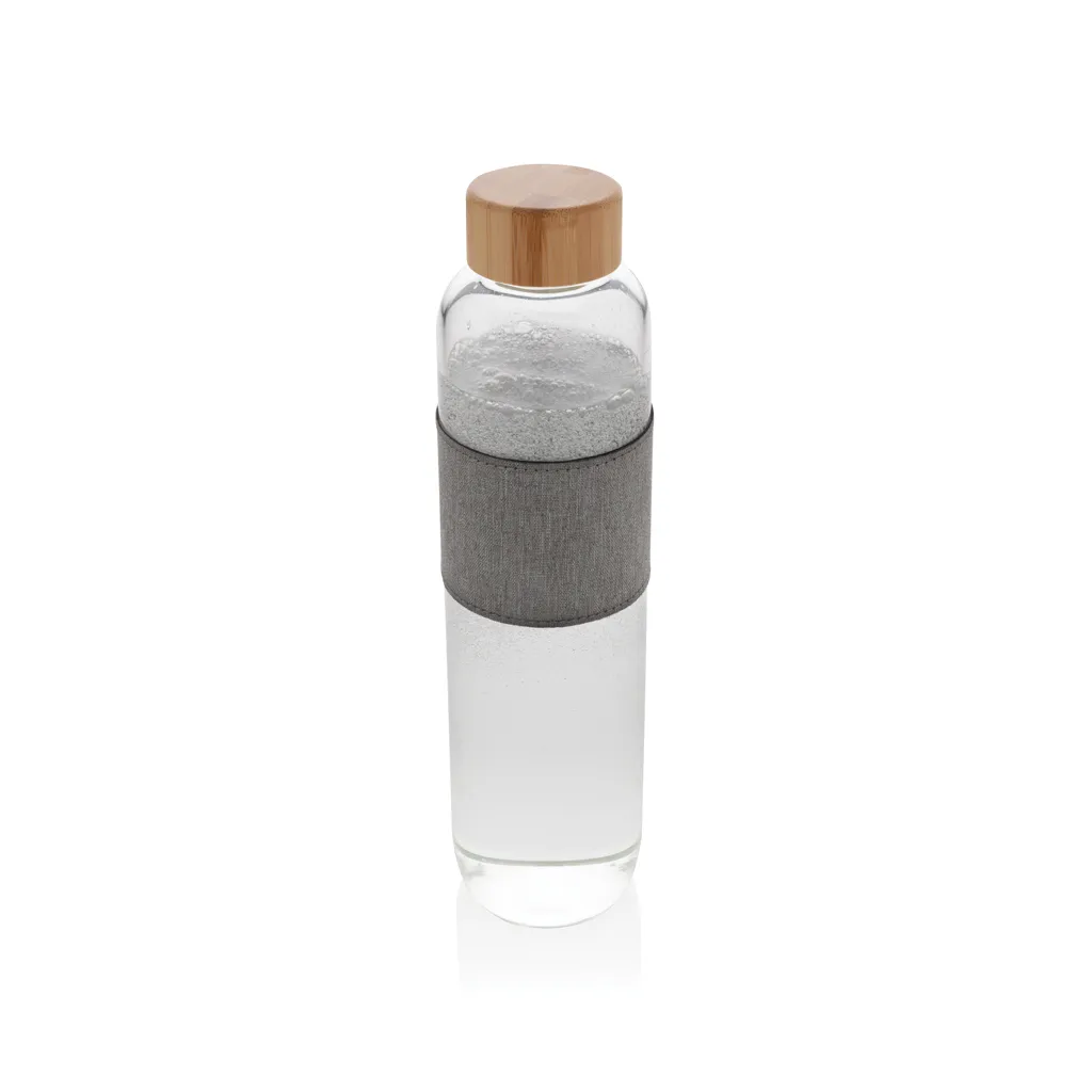 Impact Borosilikat-Glasflasche mit Bambusdeckel