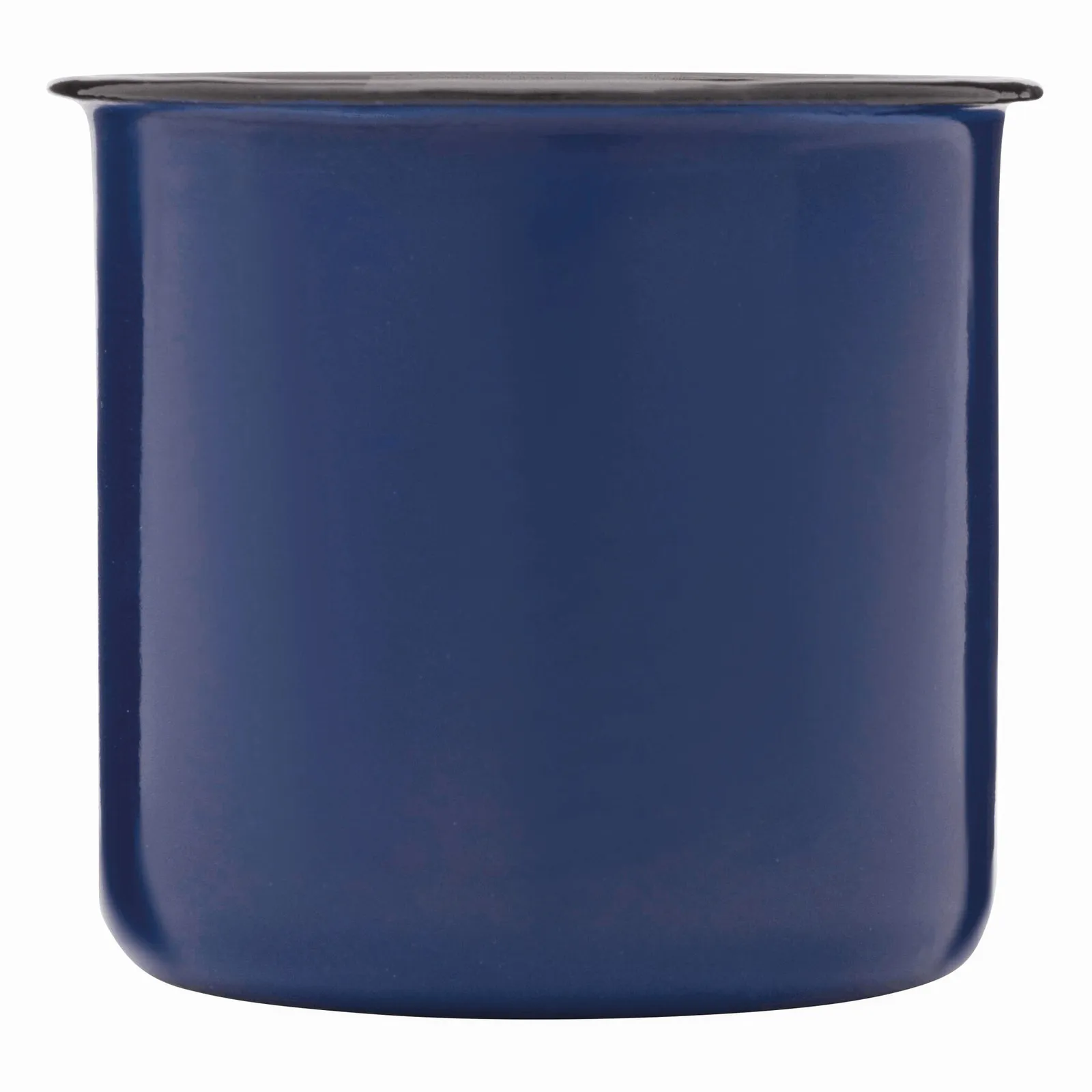 RETRO CUP - Emaille Becher, blau, weiß – Bild 3