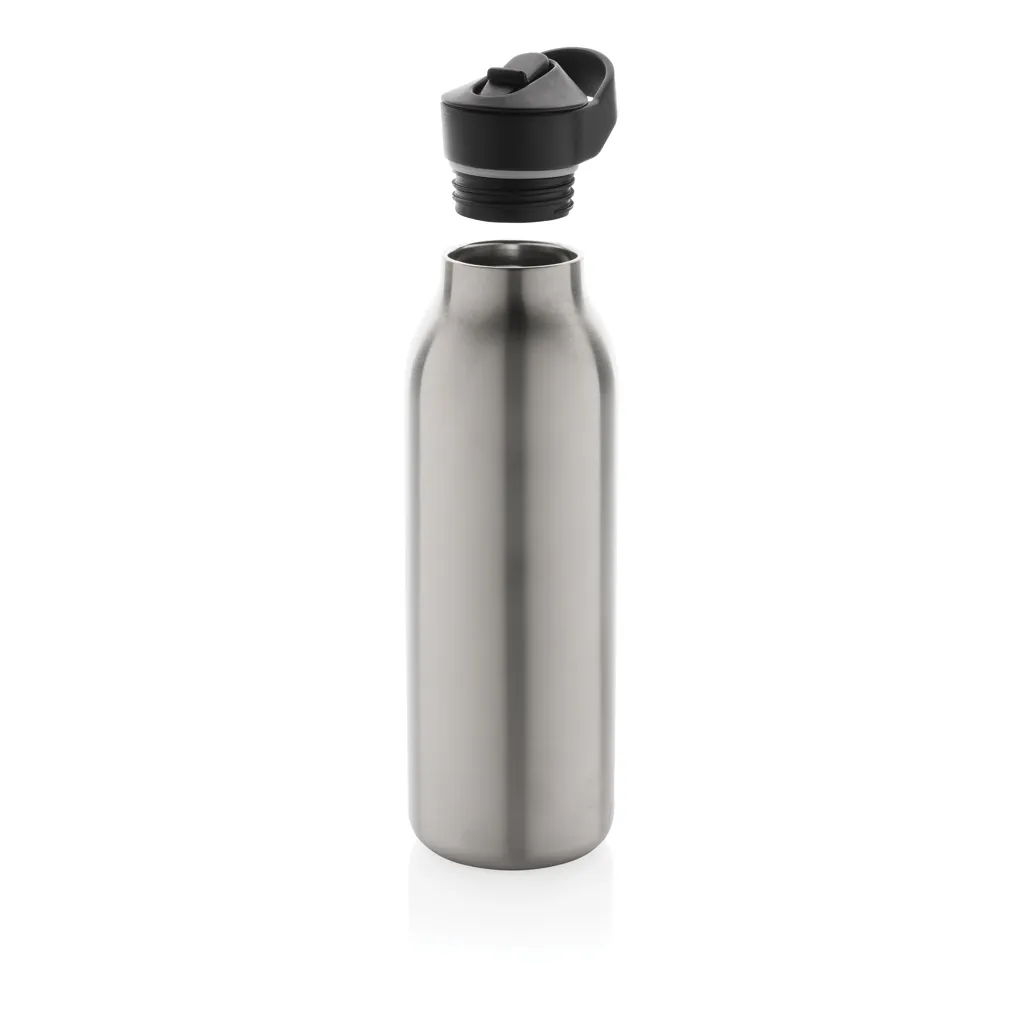 Avira Ara RCS Re-Steel Fliptop Wasserflasche 500ml, silber – Bild 5