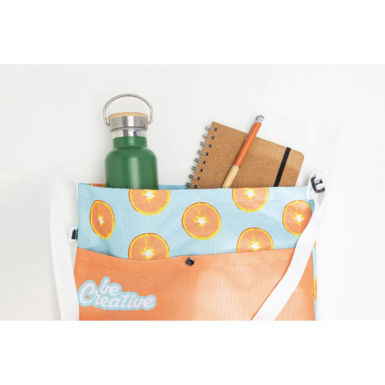 individuelle Umhängetasche RPET SuboBag Shoulder, weiß – Bild 6