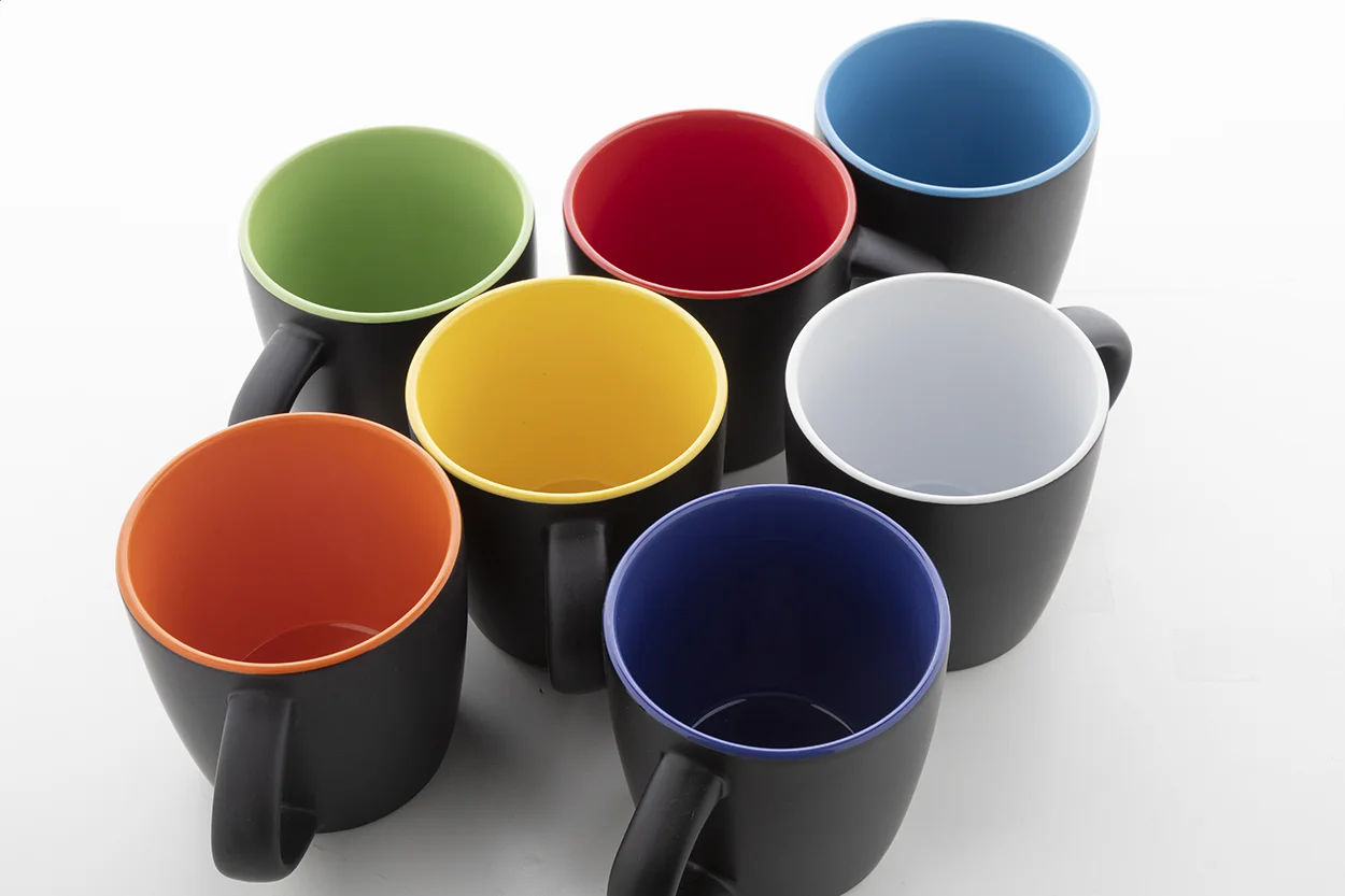 Tasse Matara Nera, gelb, schwarz – Bild 5
