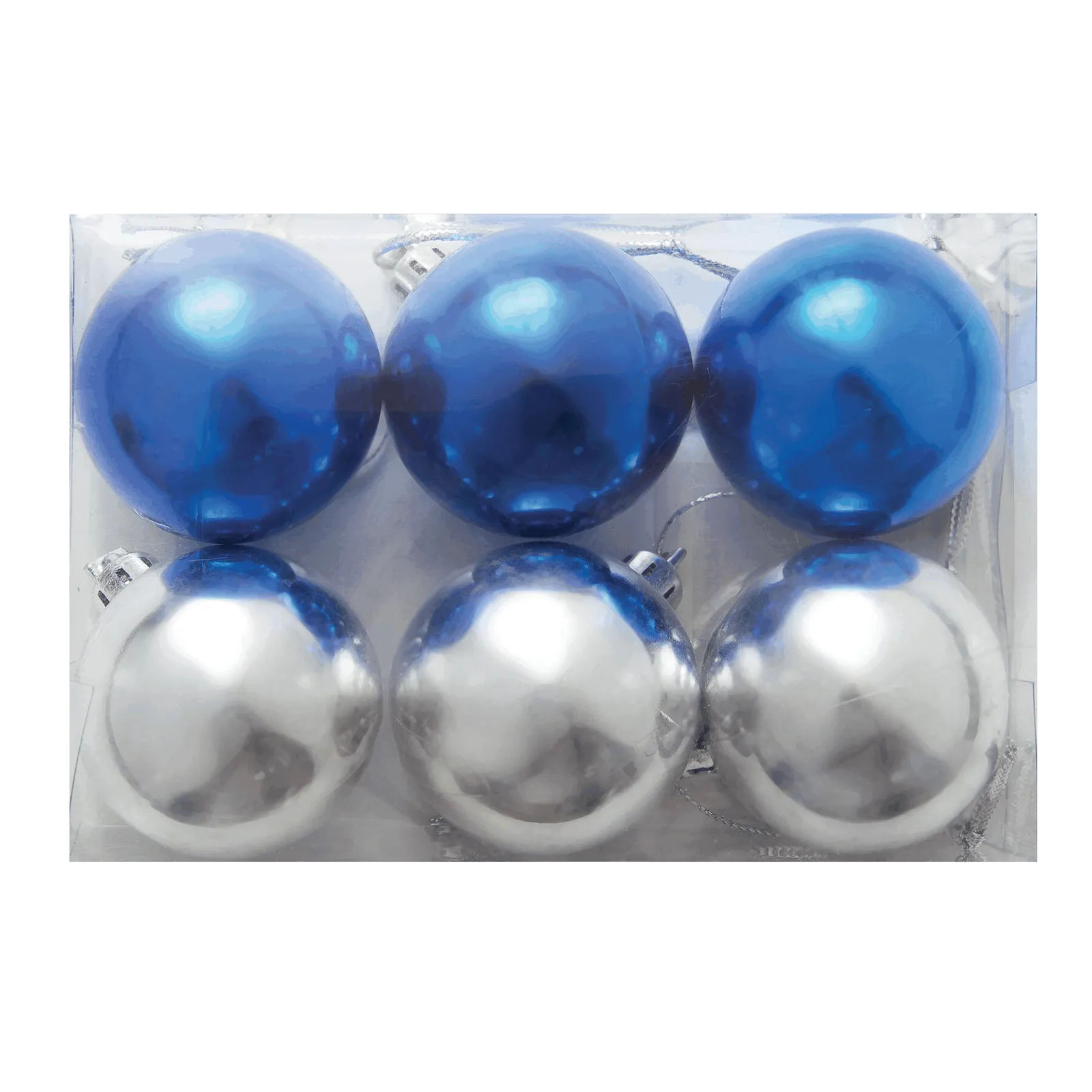XMAS LINE - Baumkugeln, blau, silber – Bild 2
